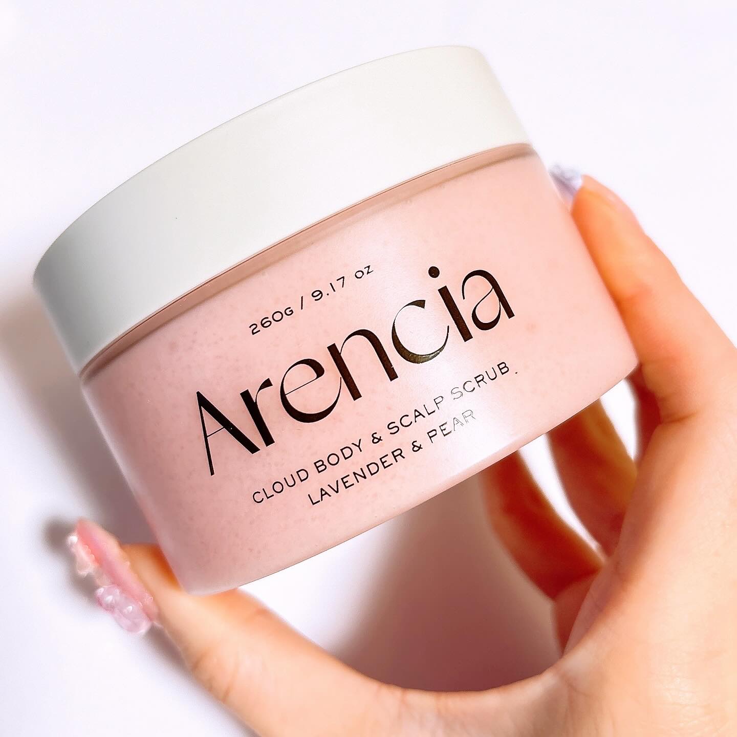 フレッシュクラウドスクラブ ラベンダー&ペア/アレンシア/ボディスクラブを使ったクチコミ（2枚目）