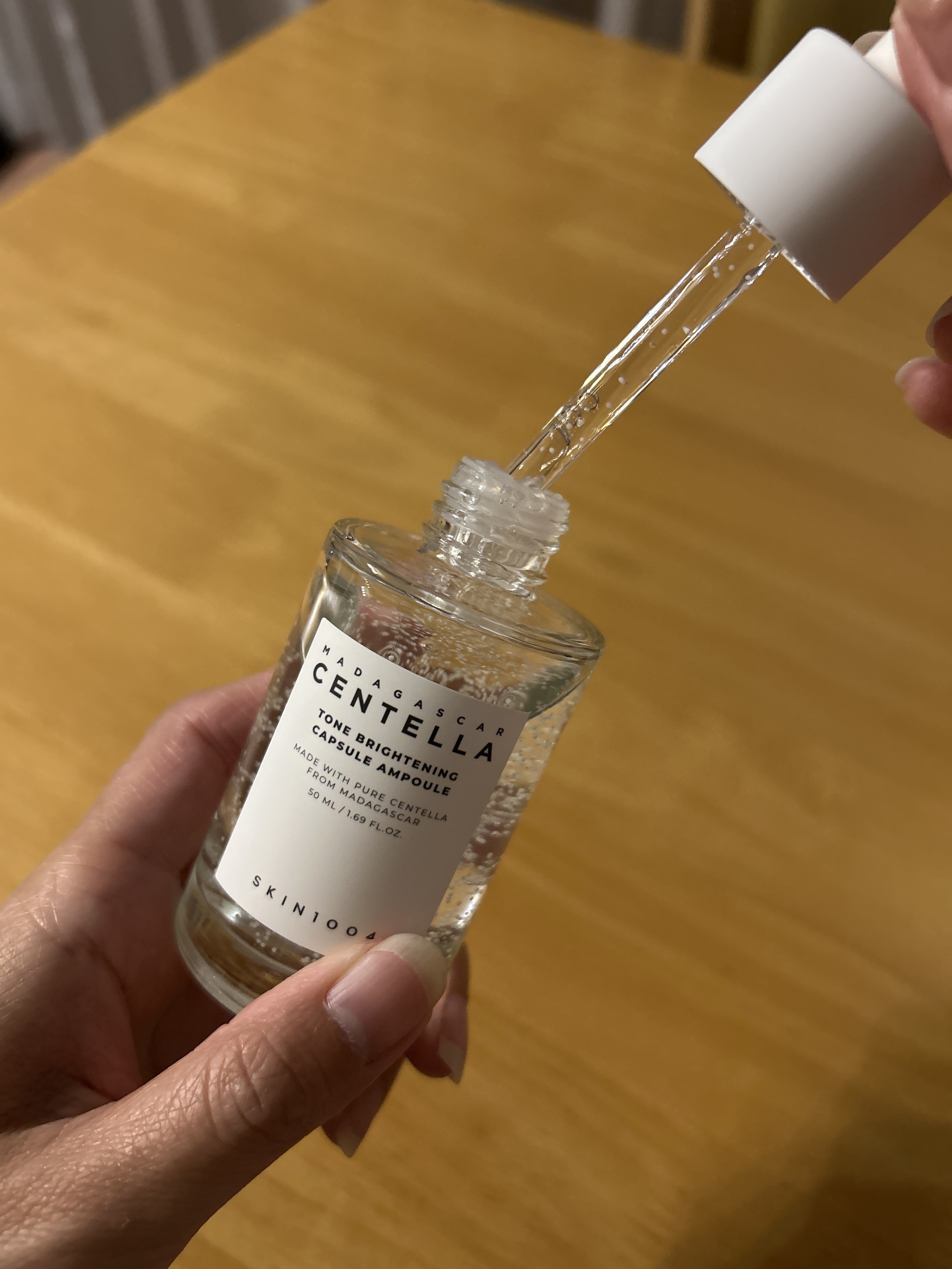 トーンブライトニング カプセルアンプル/SKIN1004/美容液を使ったクチコミ（2枚目）