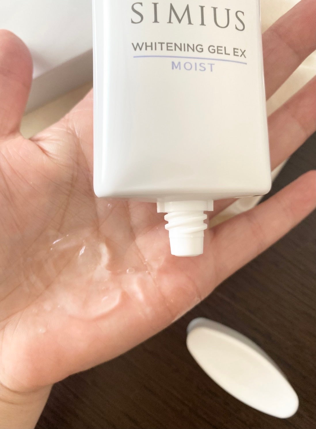 薬用ホワイトニングジェルEX モイスト(しっとり)/シミウス/オールインワン化粧品を使ったクチコミ(4枚目)