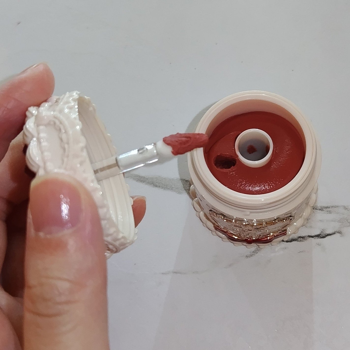 ストロベリーキューピッドコレクション ケーキリップクリーム/FlowerKnows/口紅を使ったクチコミ(3枚目)