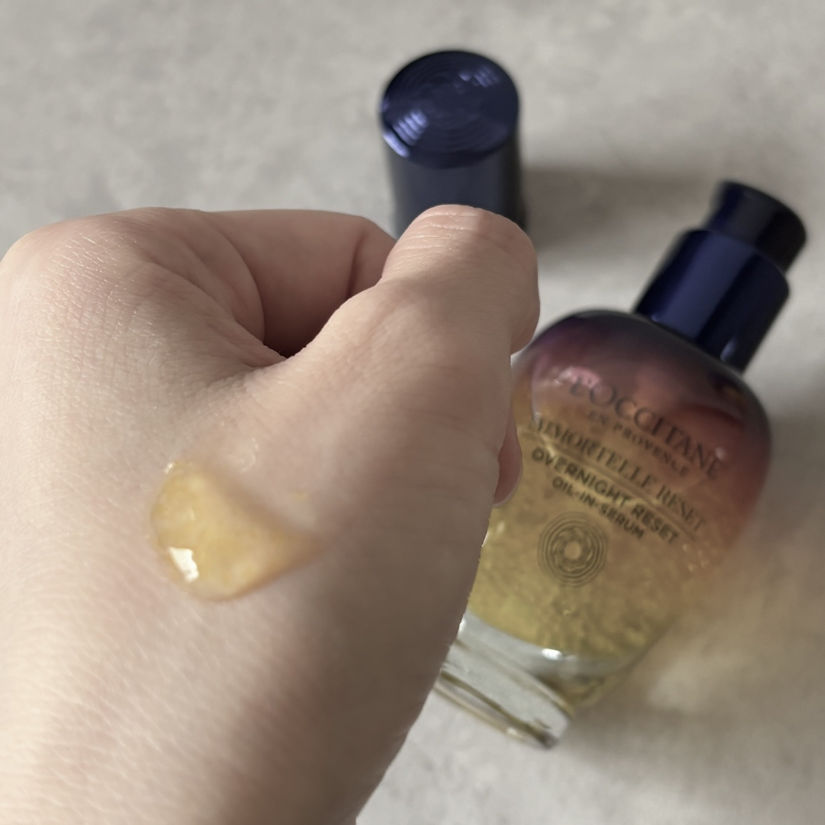 イモーテル オーバーナイトリセットセラム/L'OCCITANE/美容液を使ったクチコミ（3枚目）