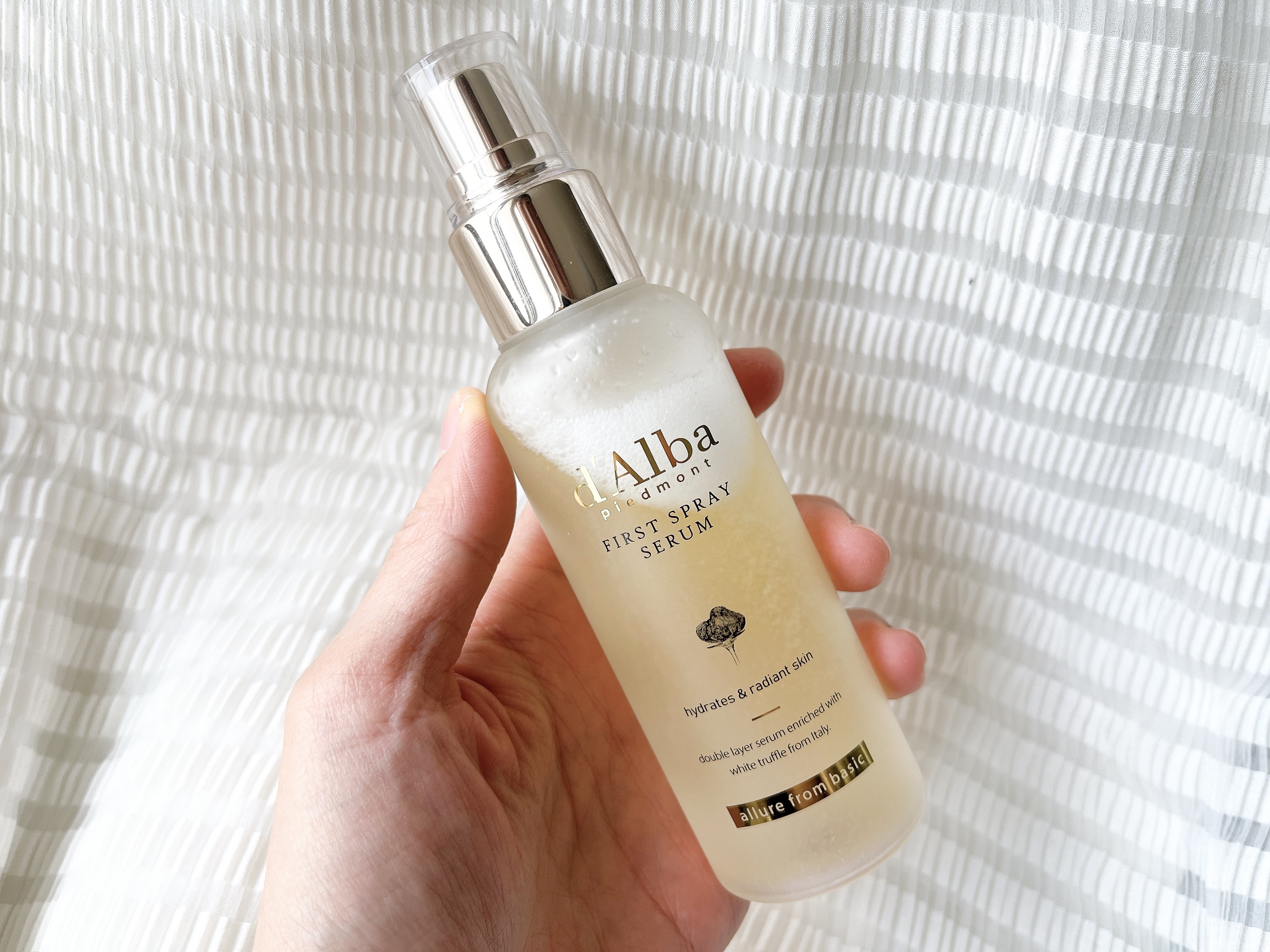 ダルバ ホワイトトリュフファーストスプレーセラム/ダルバ/ミスト状化粧水を使ったクチコミ（2枚目）