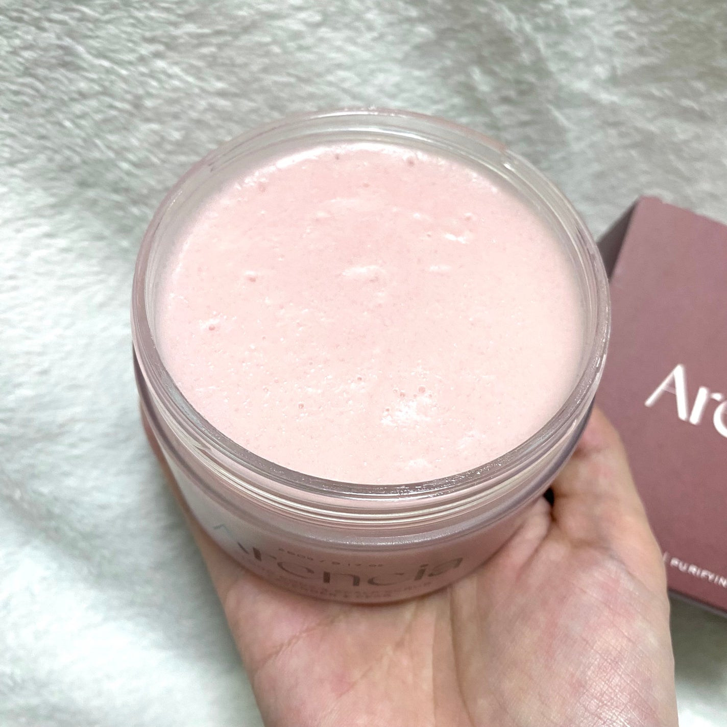 フレッシュクラウドスクラブ ラベンダー&ペア/アレンシア/ボディスクラブを使ったクチコミ(2枚目)