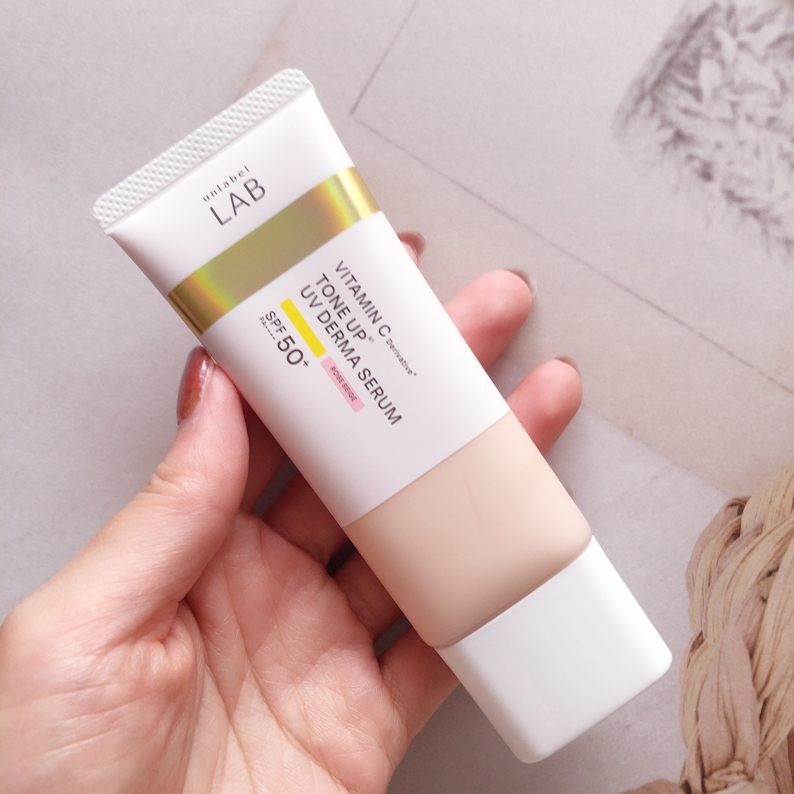 アンレーベル ラボ V トーンアップ UVセラム/unlabel/日焼け止めクリームを使ったクチコミ（3枚目）