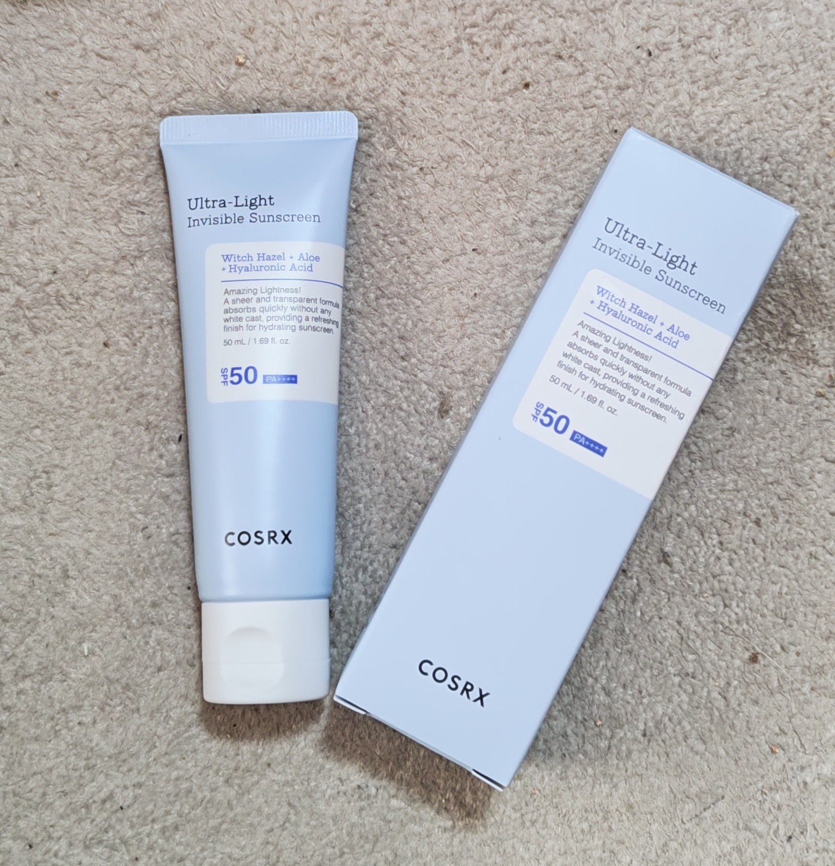 ウルトラライト透明UVクリーム/COSRX/日焼け止めクリームを使ったクチコミ（1枚目）