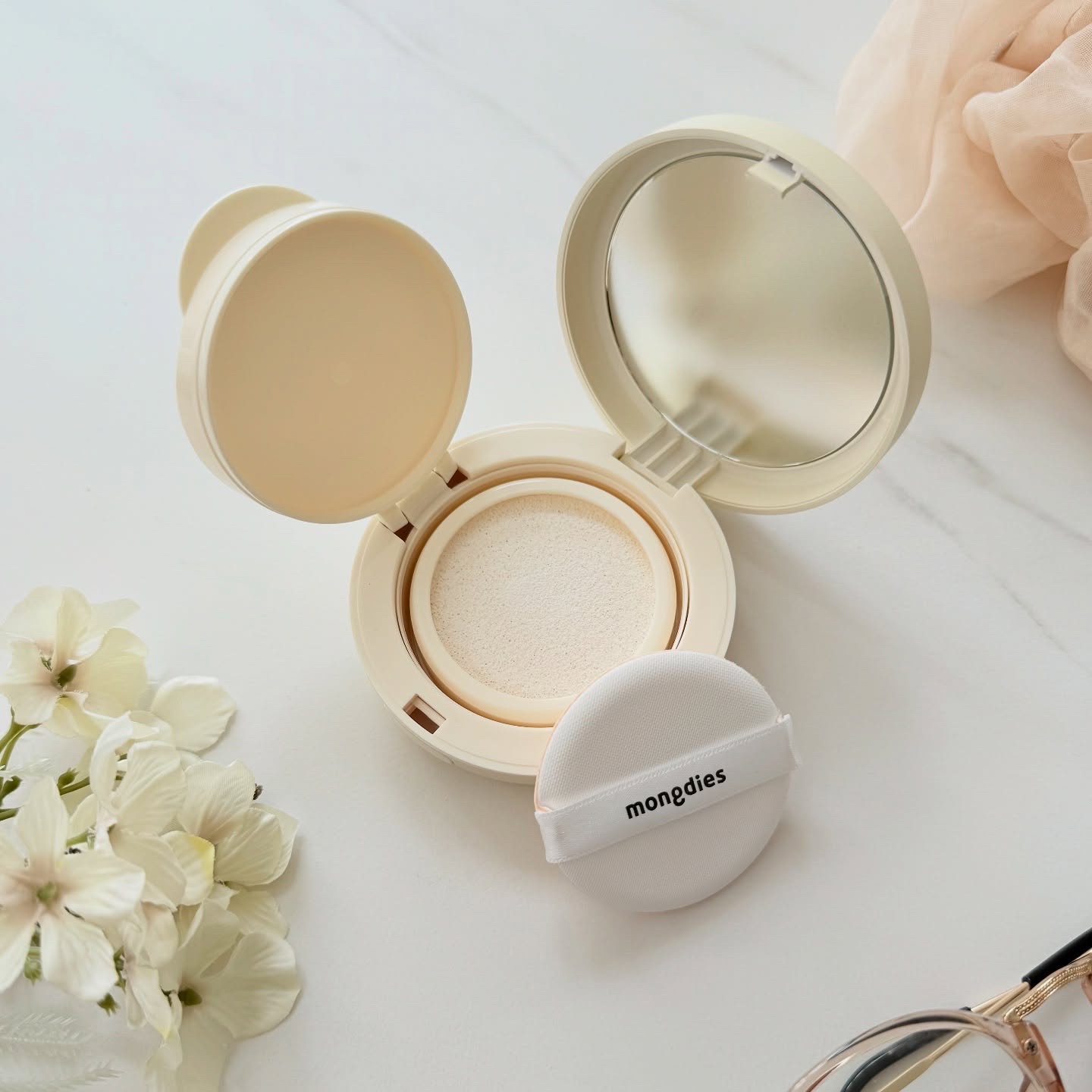 日焼け止めクッション SPF 43 PA+++/モンディエス/日焼け止めローションを使ったクチコミ（2枚目）