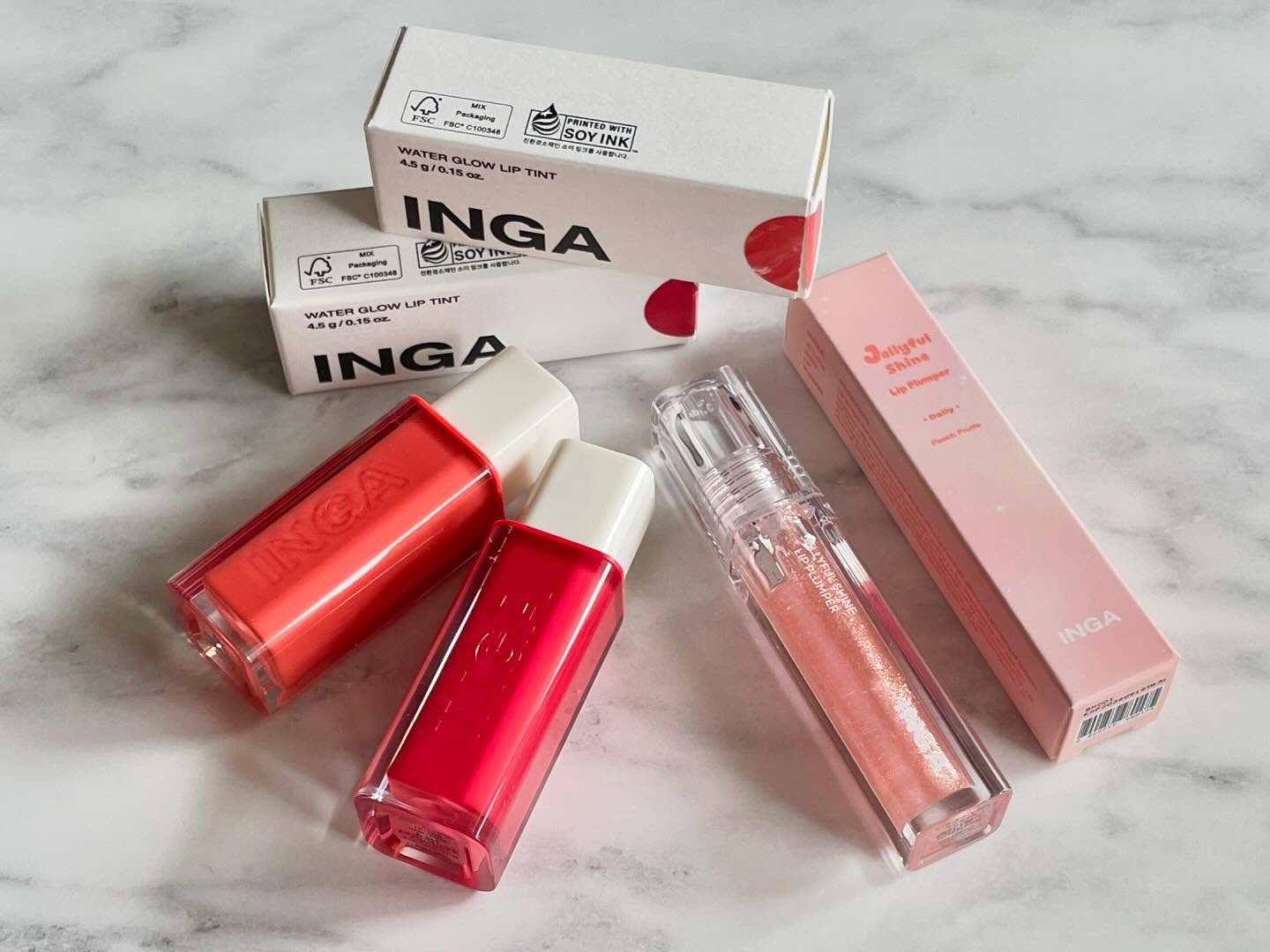 ウォーターグローリップティント 09 ナルシシズム（Narcissism）/INGA/リップティントを使ったクチコミ（2枚目）