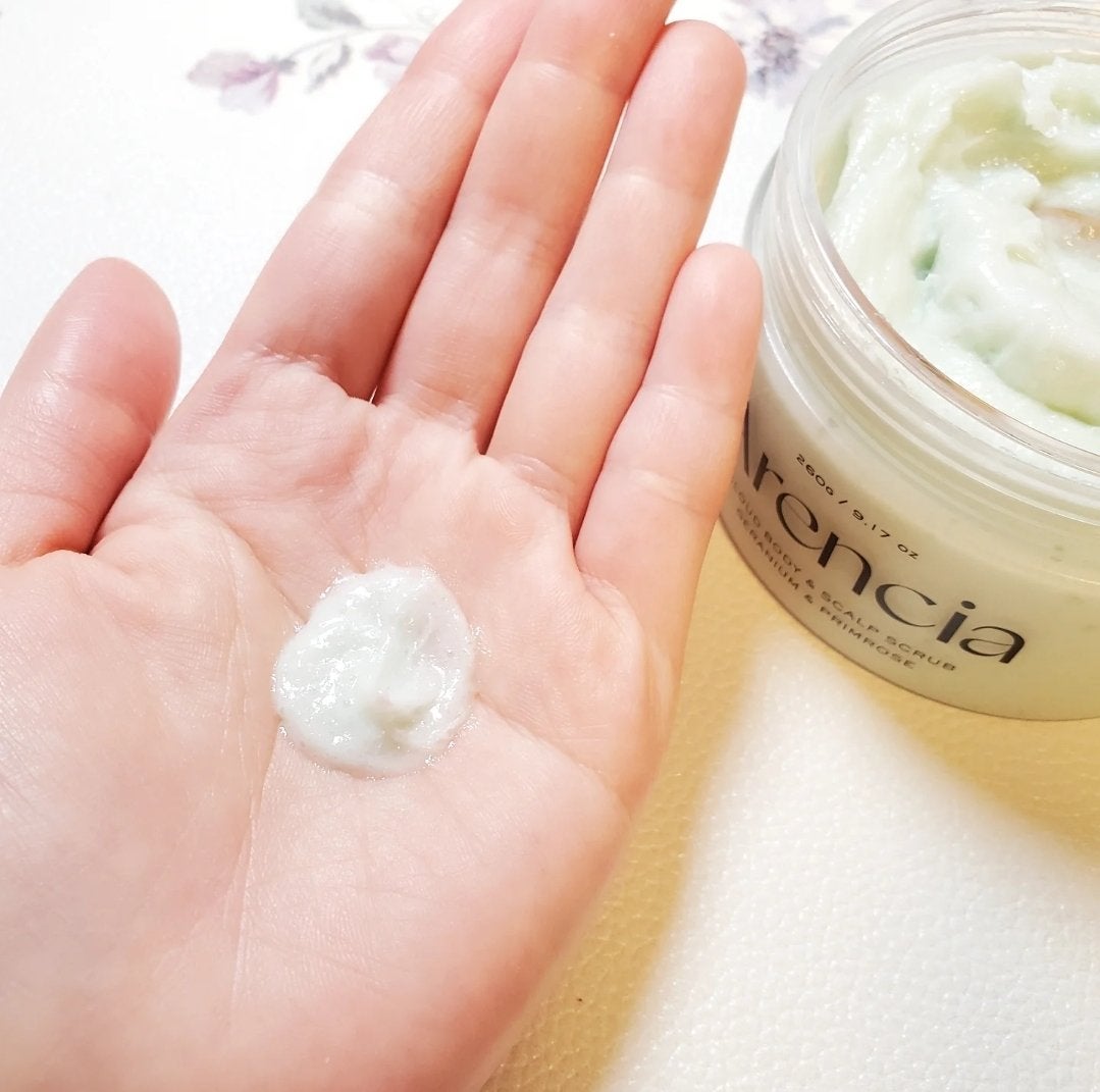 フレッシュクラウドスクラブ ゼラニウム&プリムローズ/アレンシア/ボディスクラブを使ったクチコミ(4枚目)