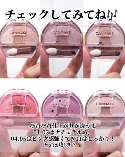 プランぷくコーデアイズ/キャンメイク/パウダーアイシャドウを使ったクチコミ(6枚目)