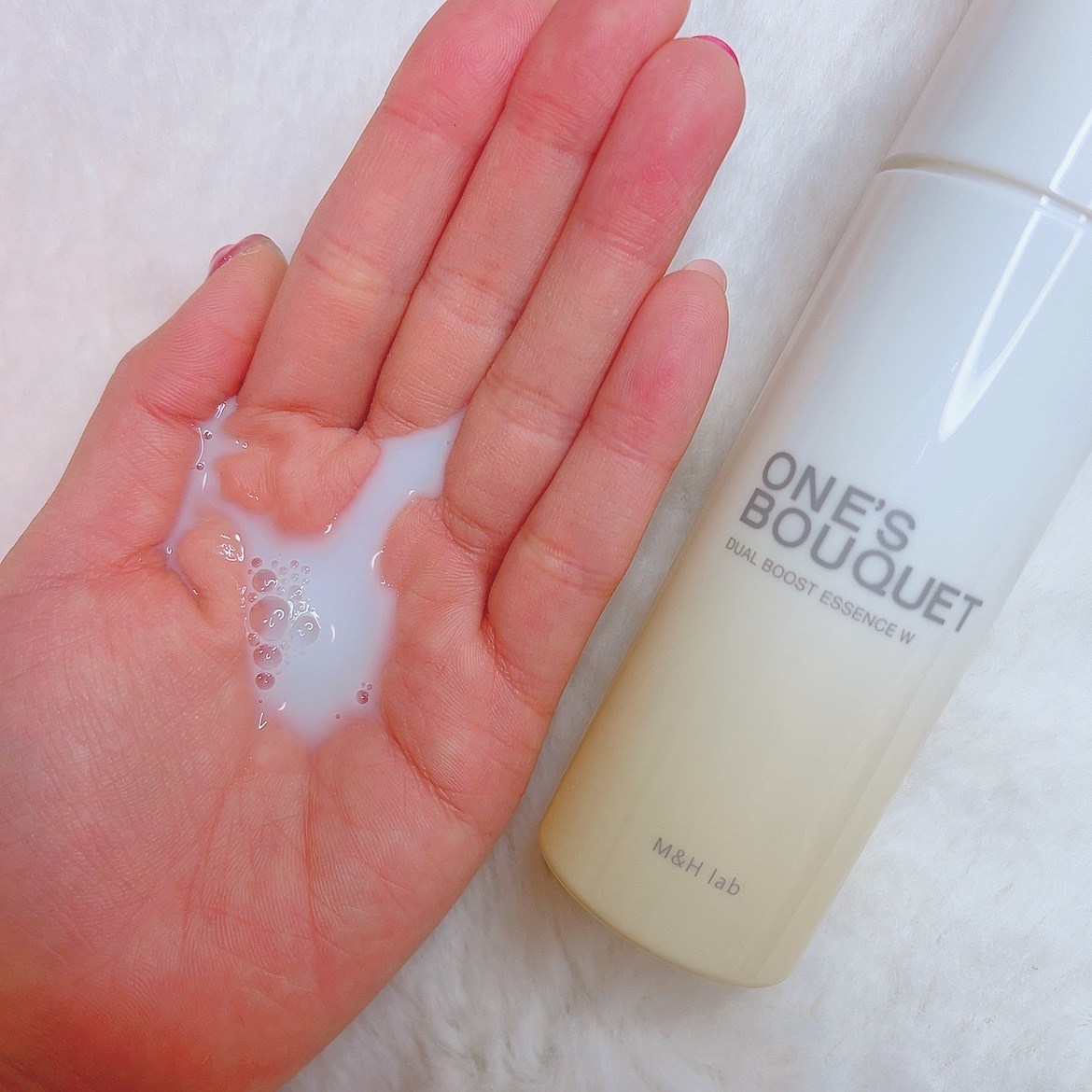 ONE’S BOUQUET（ワンズブーケ デュアルブーストエッセンス W）/M＆Hラボ/美容液を使ったクチコミ（2枚目）
