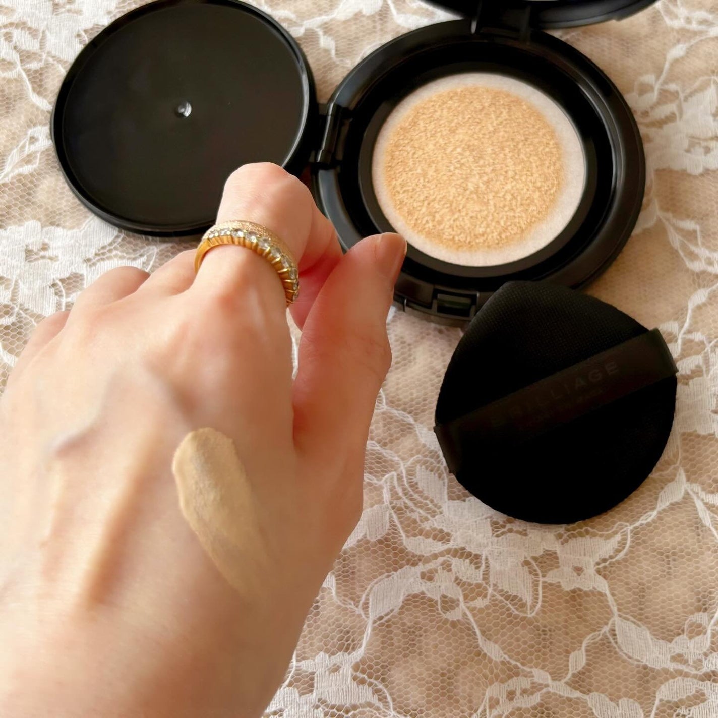 クリエイターズ ロングウェア UV クッション プライマー リッチ ファンデーション/ブリリアージュ/クッションファンデーションを使ったクチコミ(4枚目)