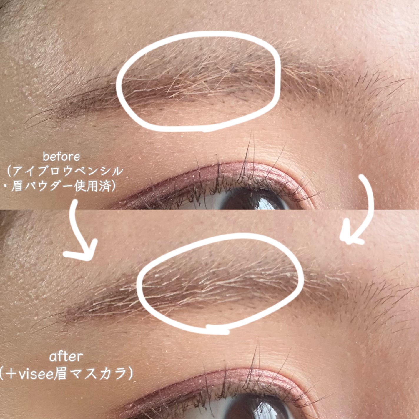 ヴィセ リシェ インスタント アイブロウ カラー/Visée/眉マスカラを使ったクチコミ(2枚目)