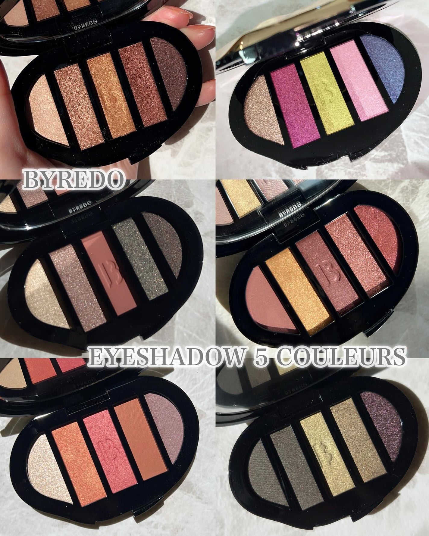 Eina on LIPS 「.#えいな毎日メイクBYREDOの#アイシャドウ5カラーズ週間..」(1枚目)