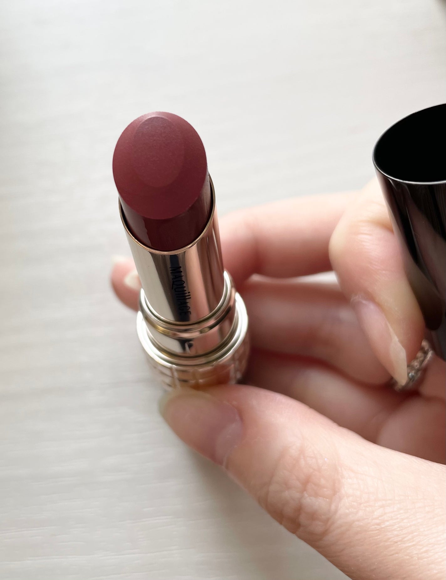 ドラマティックエッセンスルージュ/マキアージュ/口紅を使ったクチコミ(5枚目)