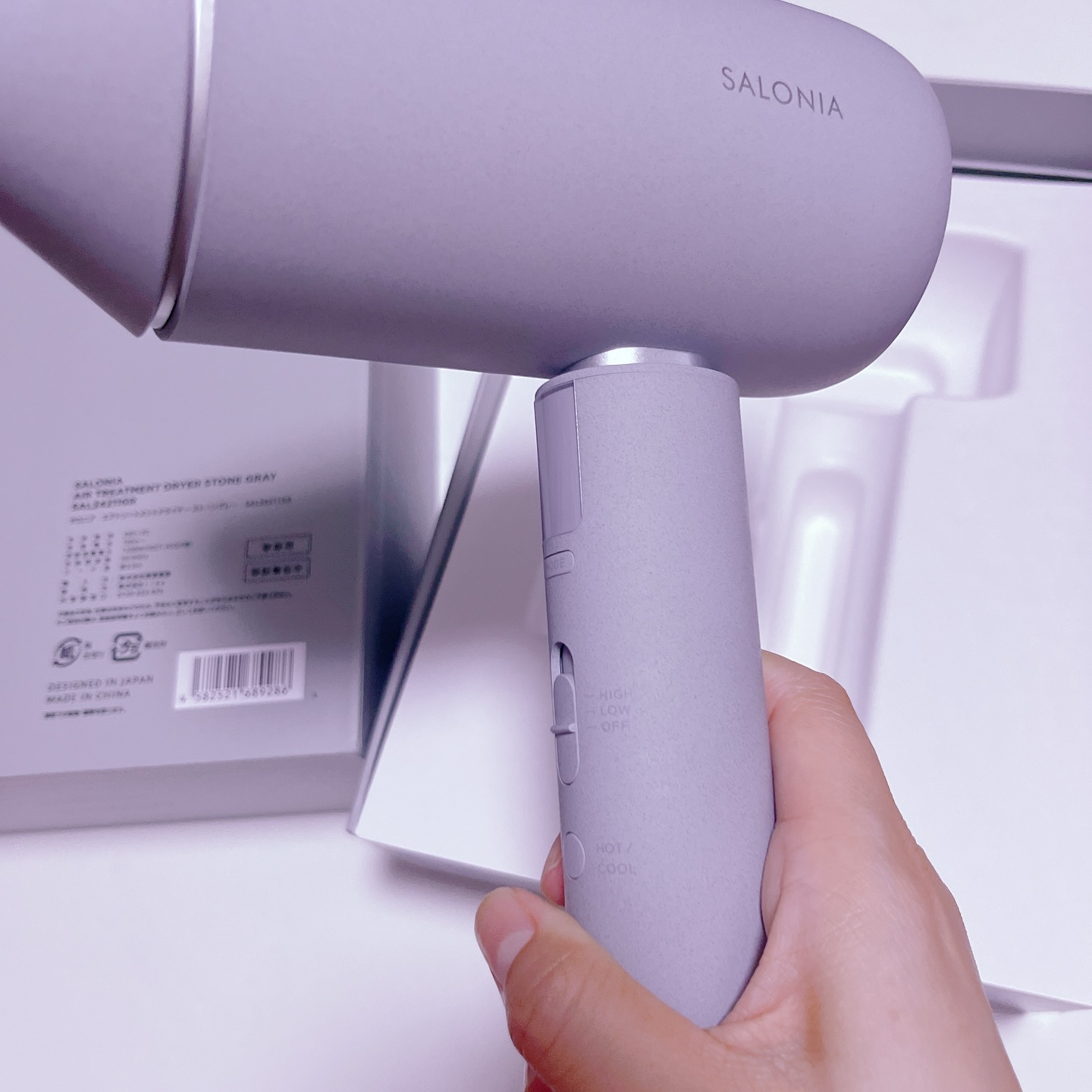 サロニア　エアトリートメントドライヤー​/SALONIA/ドライヤーを使ったクチコミ（2枚目）