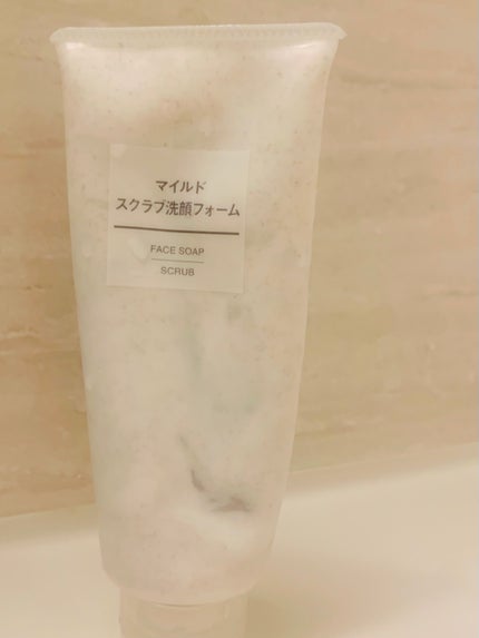 マイルドスクラブ洗顔フォーム/無印良品/スクラブ・ゴマージュを使ったクチコミ(1枚目)
