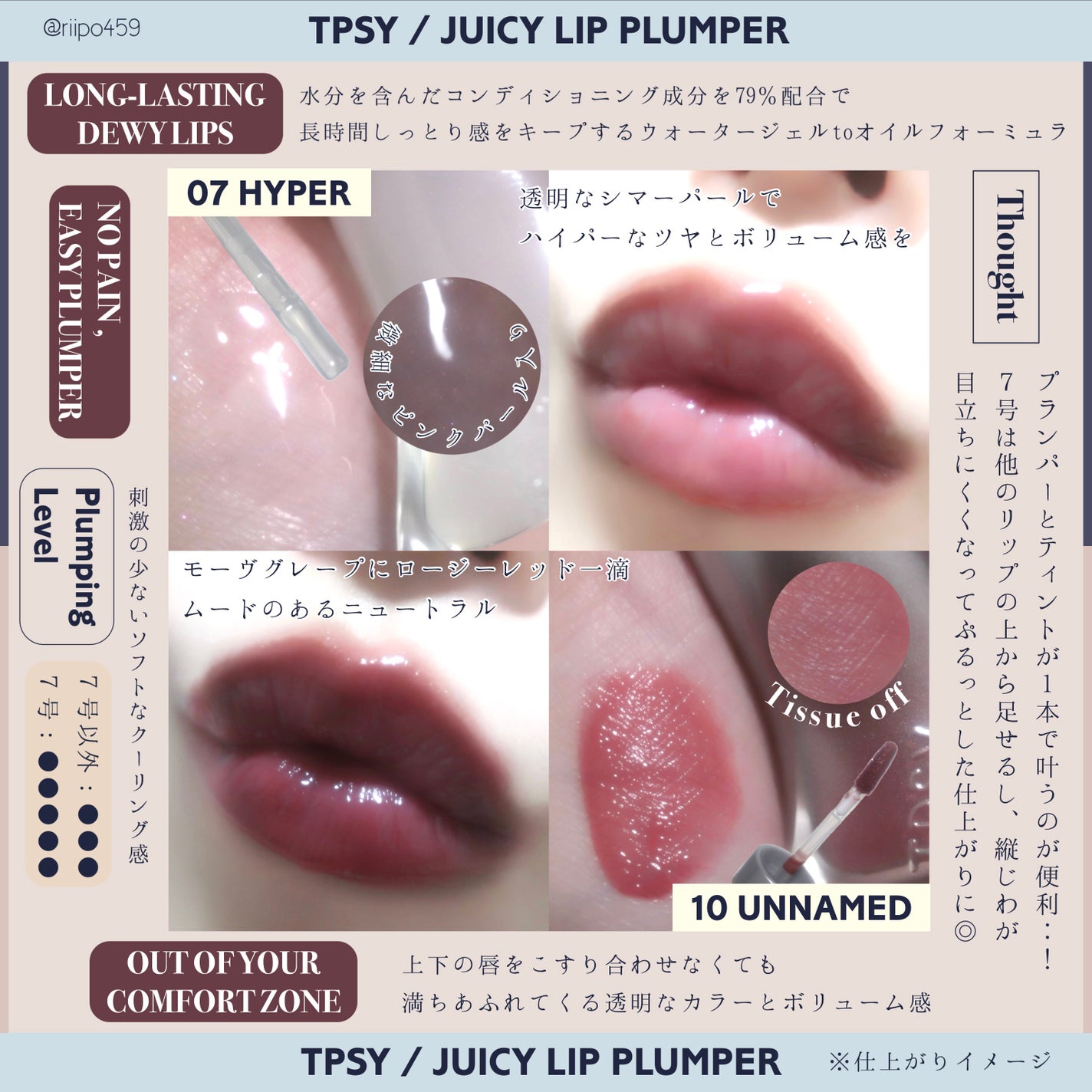 ジューシーリッププランパー6g/TPSY/リッププランパーを使ったクチコミ(2枚目)