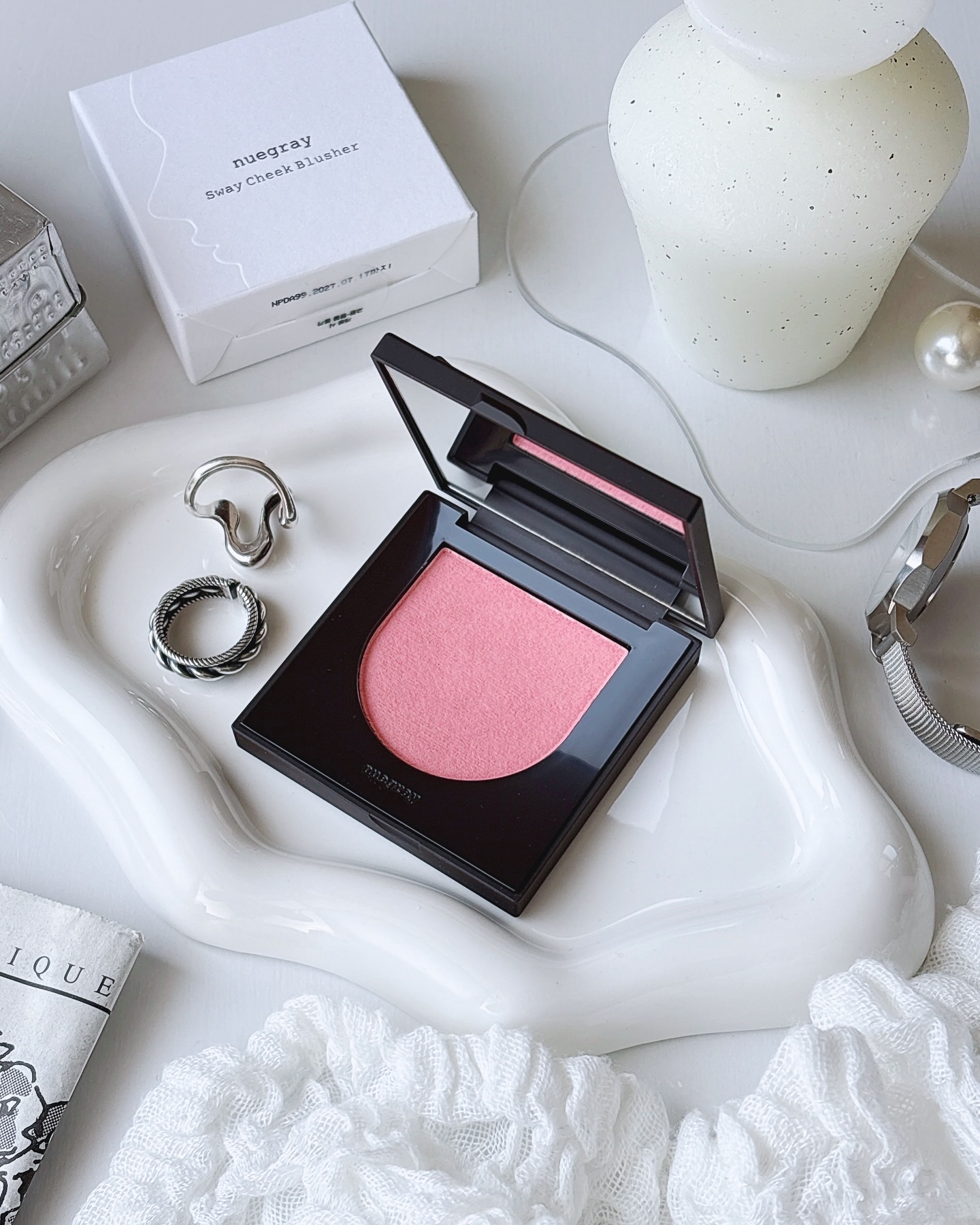 スウェイチークブラッシャー/nuegray/ジェル・クリームチークを使ったクチコミ（1枚目）