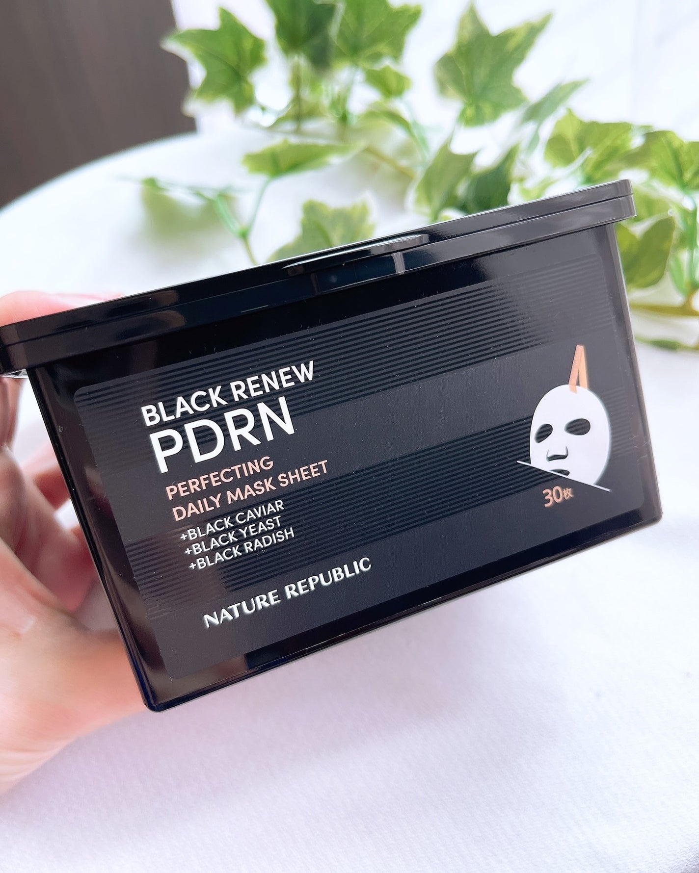 ブラックPDRN デイリーシートマスク/ネイチャーリパブリック/シートマスク・パックを使ったクチコミ(2枚目)