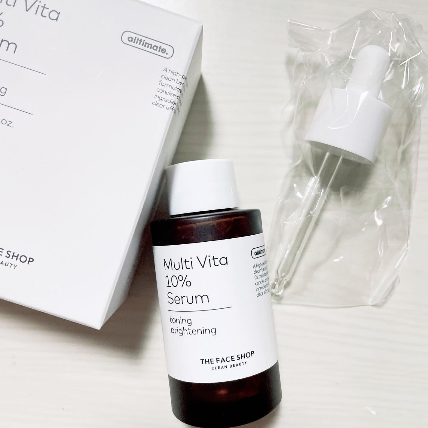 オールティメット マルチビタ10%セラム/THE FACE SHOP/美容液を使ったクチコミ(2枚目)