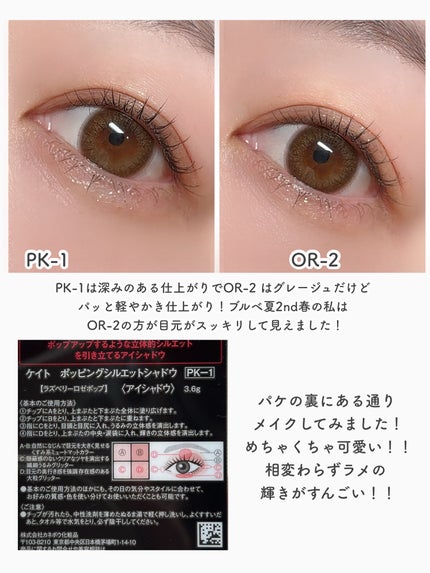 ケイト ポッピングシルエットシャドウ/KATE/アイシャドウパレットを使ったクチコミ(8枚目)