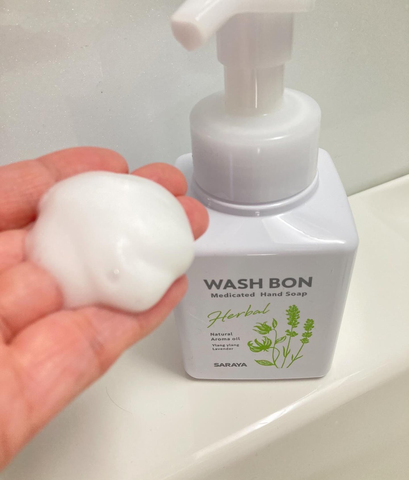 ウォシュボン ハーバル薬用ハンドソープ/サラヤ/ハンドソープを使ったクチコミ(2枚目)