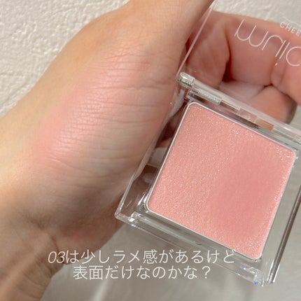 ぽわんチーク/muice/パウダーチークを使ったクチコミ(4枚目)