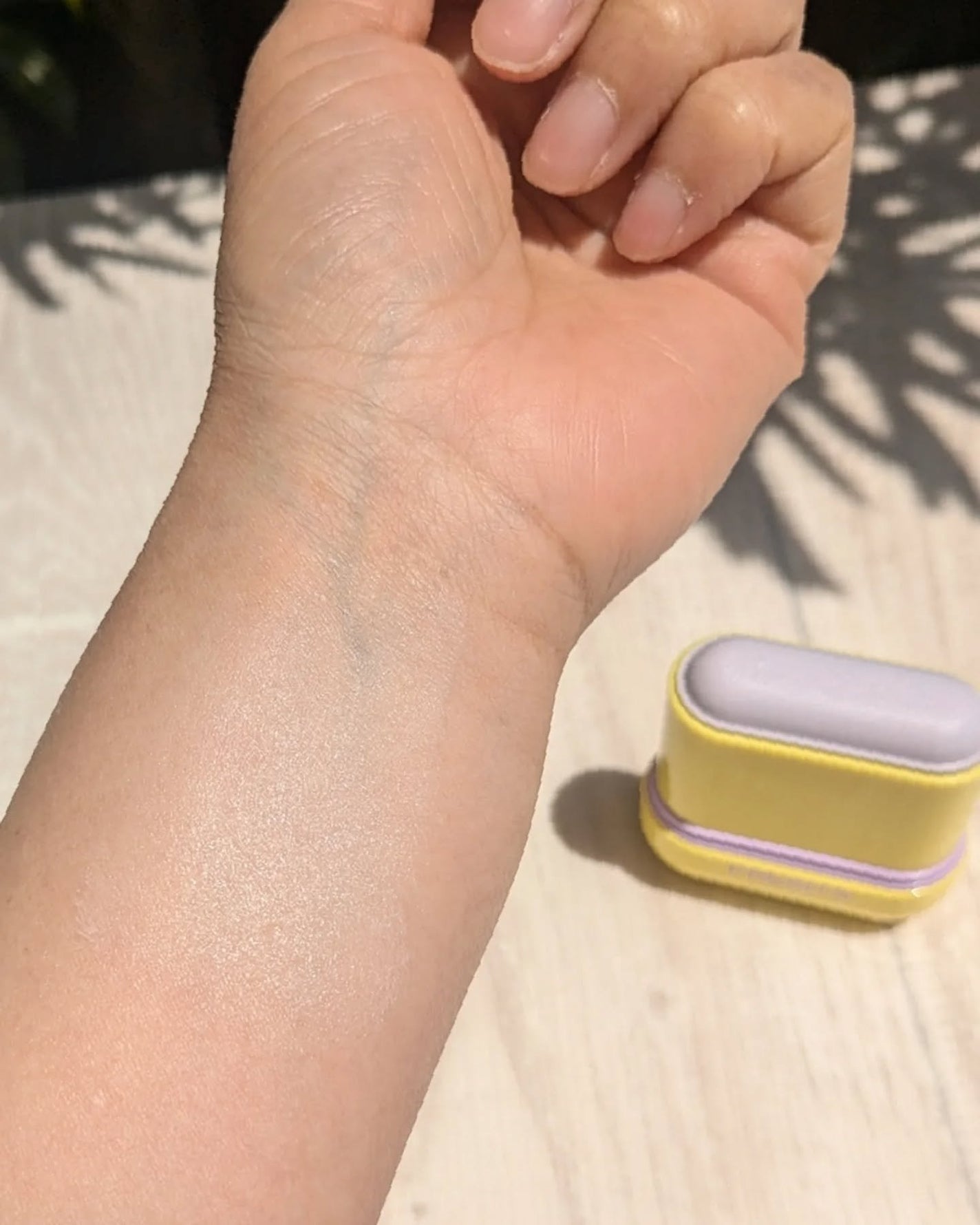Air Fit Sun Finishing Stick 01 Pure Violet/frebits/日焼け止めスティックを使ったクチコミ(4枚目)
