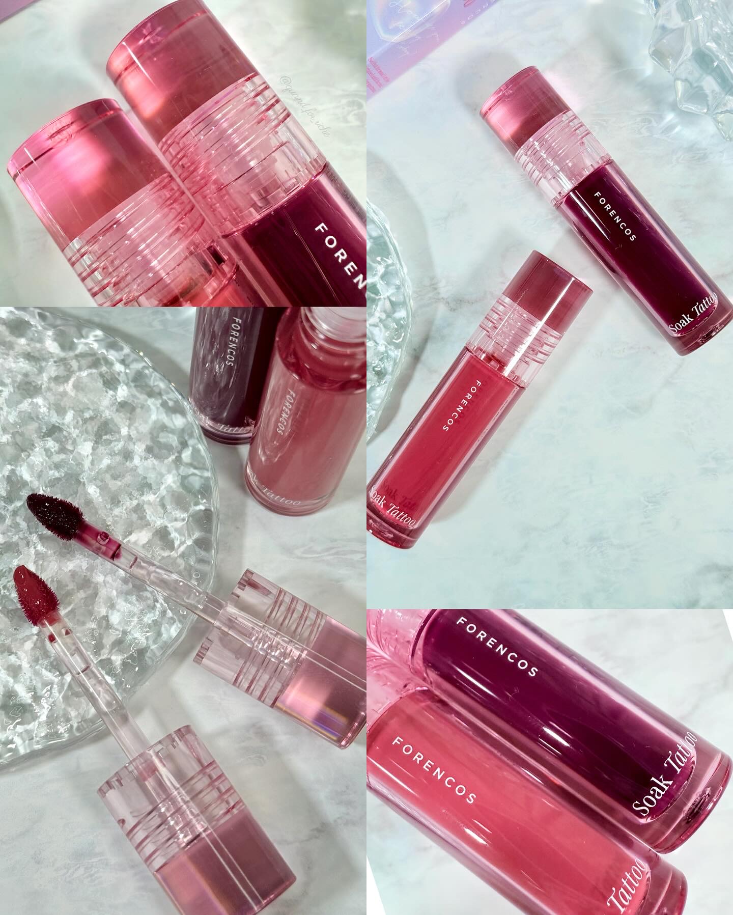 Soak Tattoo Tint 03 シュシュ/フォレンコス/リップグロスを使ったクチコミ（3枚目）