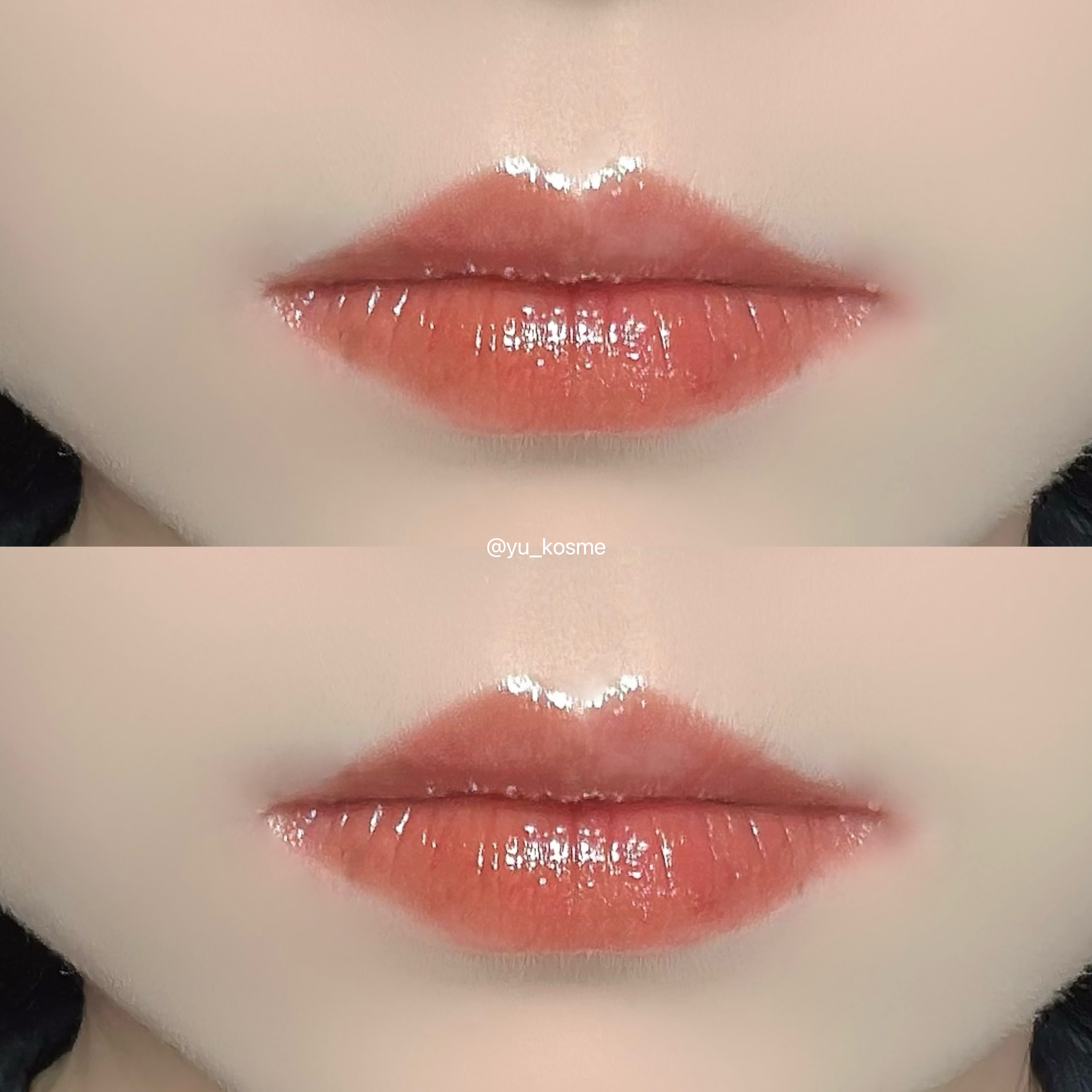 ムードインハンサーウォーターリキッドグロウ W010 リマーカブル(日本限定色)/hince/口紅を使ったクチコミ（3枚目）