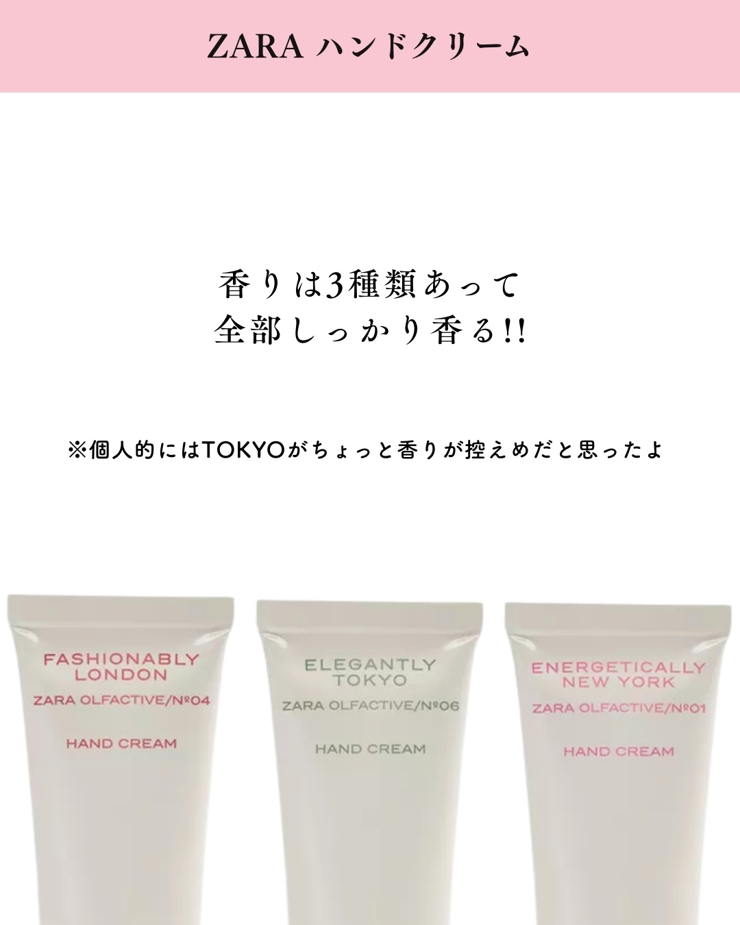 ENERGETICALLY NEW YORK ハンドローション/ZARA/ハンドクリームを使ったクチコミ（3枚目）