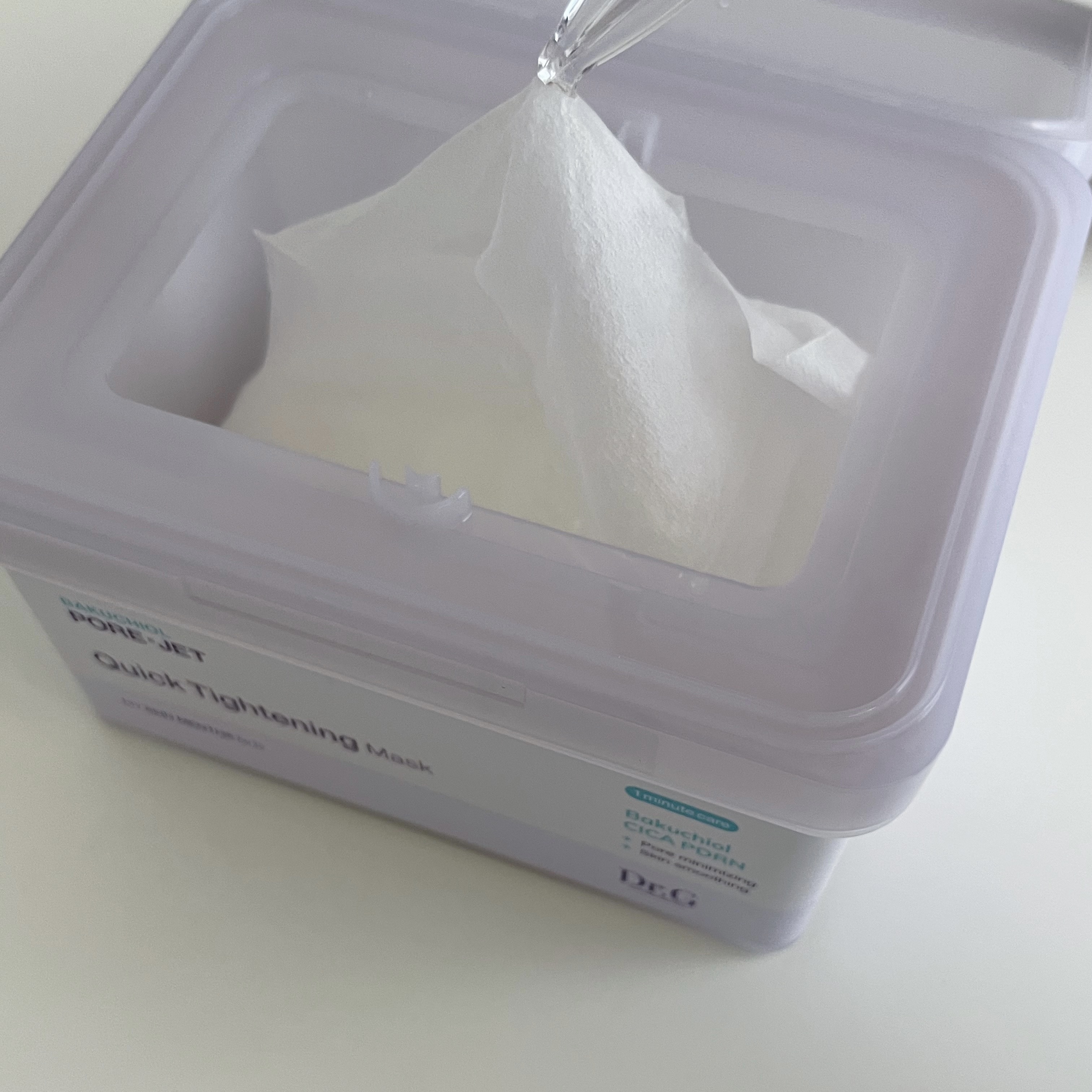 ドクタージー バクチオールポアジェット クイックタイトニングマスク/Dr.G/シートマスク・パックを使ったクチコミ（2枚目）