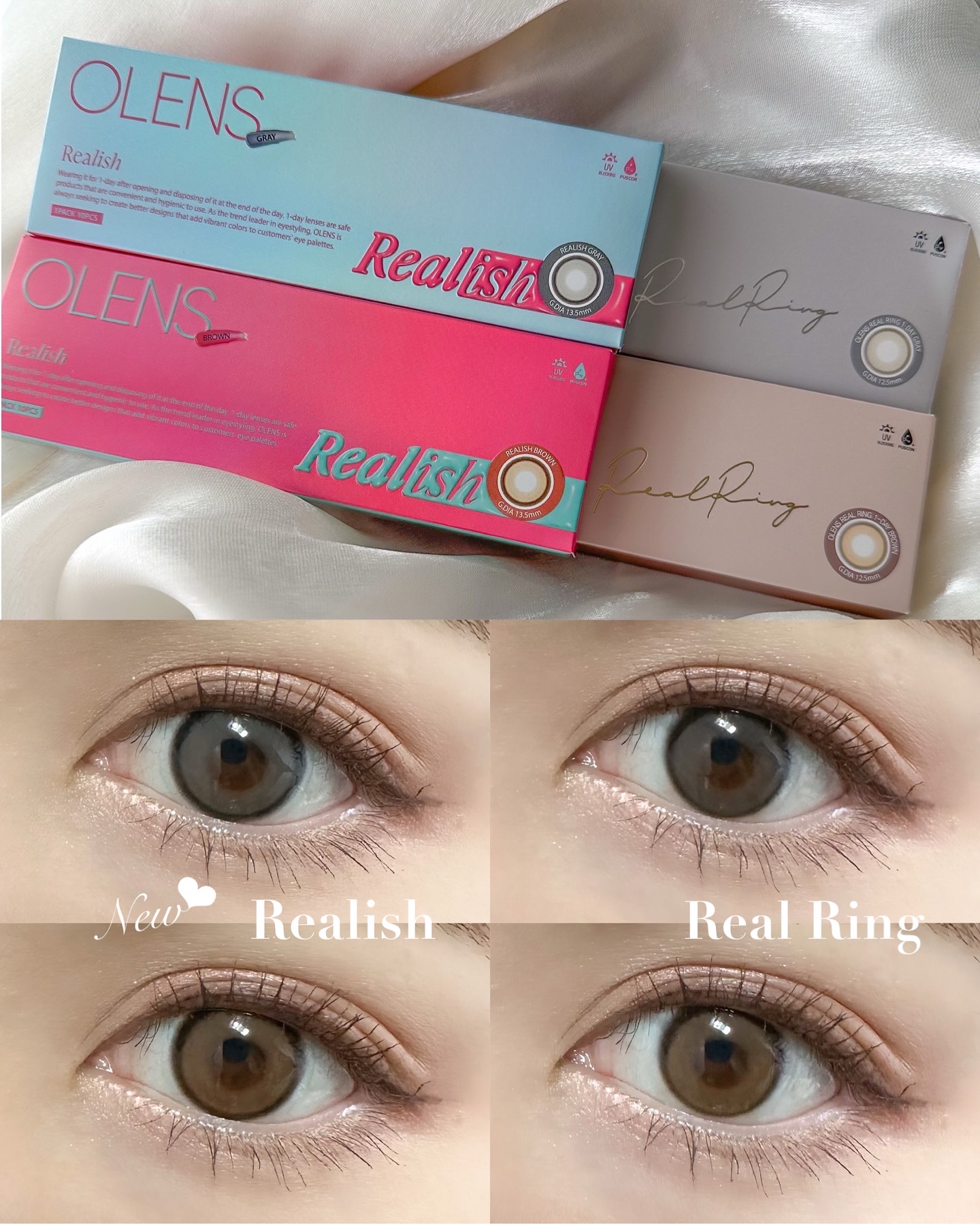 Real Ring 1day/OLENS/ワンデー（１DAY）カラコンを使ったクチコミ（1枚目）