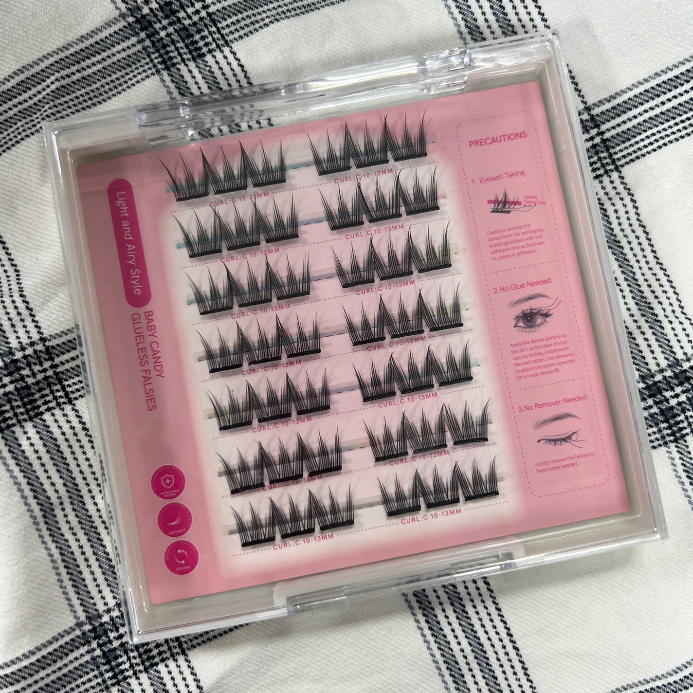 つけまつげ のり不要/MLEN DIARY/つけまつげを使ったクチコミ(4枚目)