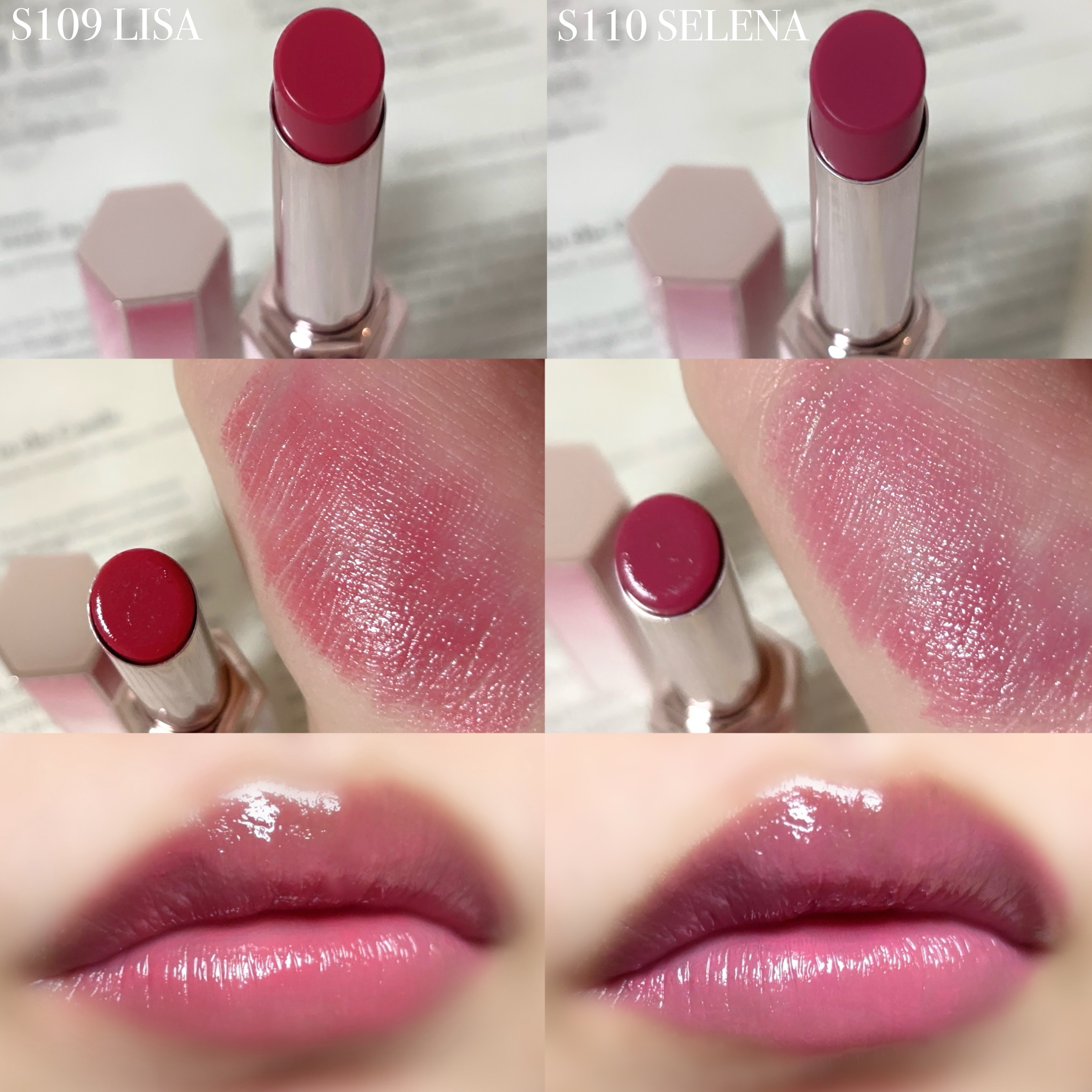 リップアルアグロウシャイン/DEAR DAHLIA/口紅を使ったクチコミ（2枚目）