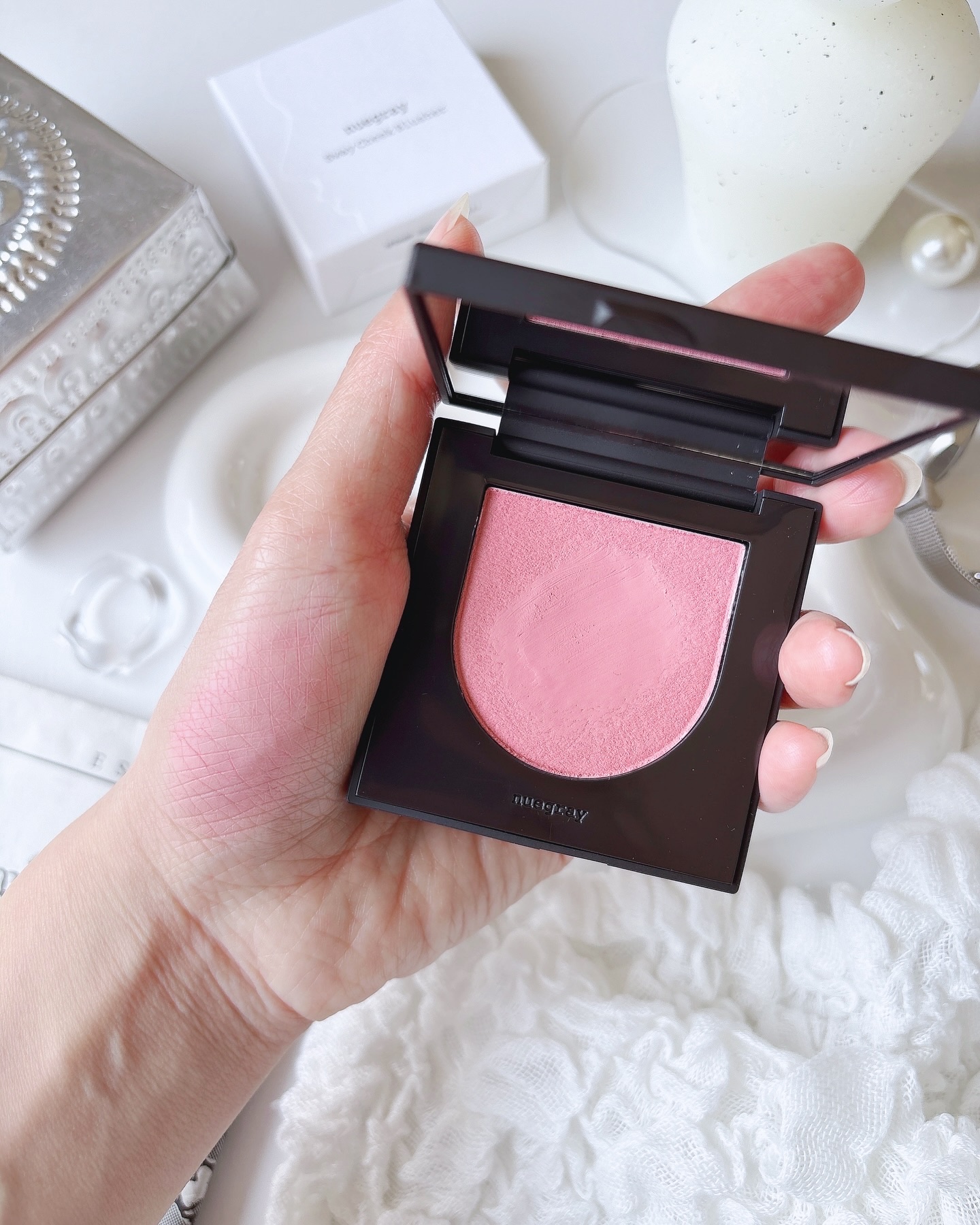 スウェイチークブラッシャー/nuegray/ジェル・クリームチークを使ったクチコミ（2枚目）