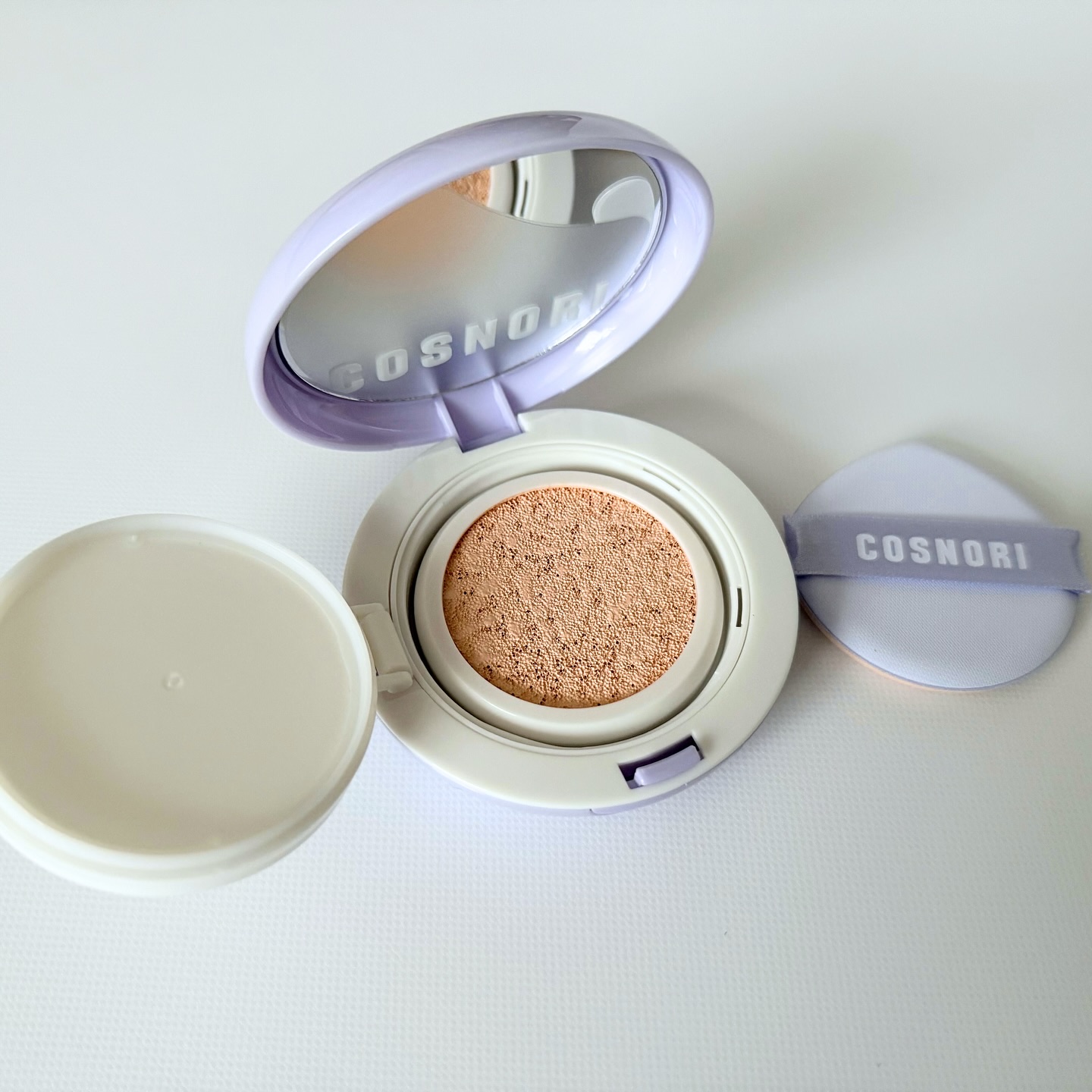 パンテノールバリアクッション/COSNORI/クッションファンデーションを使ったクチコミ（2枚目）