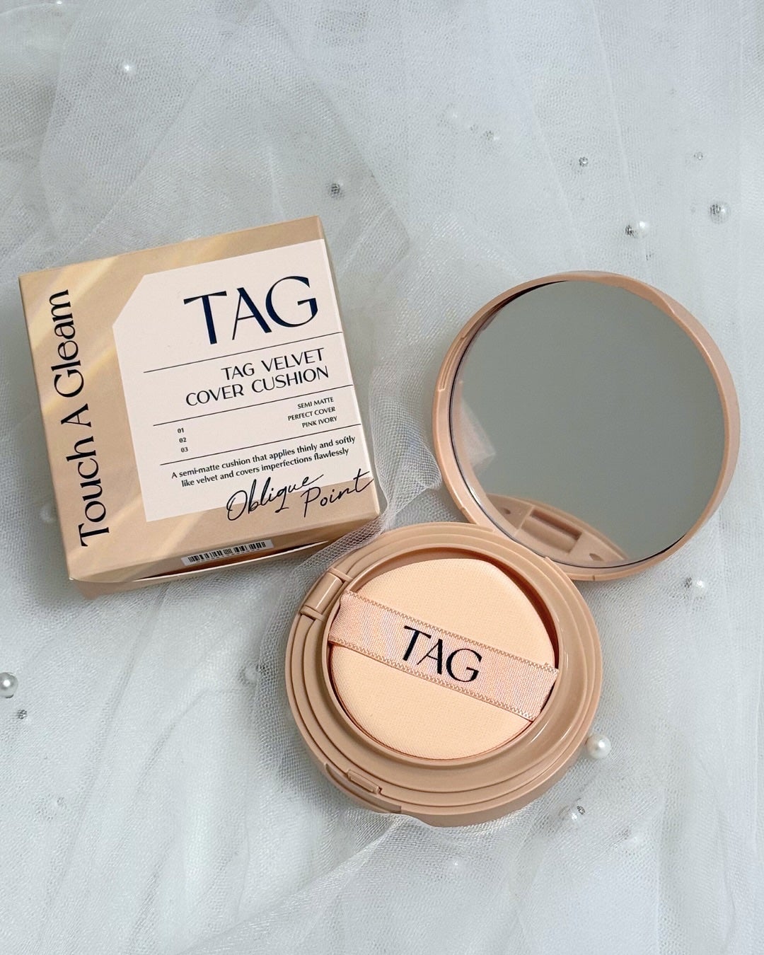ベルベットカバークッション/TAG/クッションファンデーションを使ったクチコミ(1枚目)