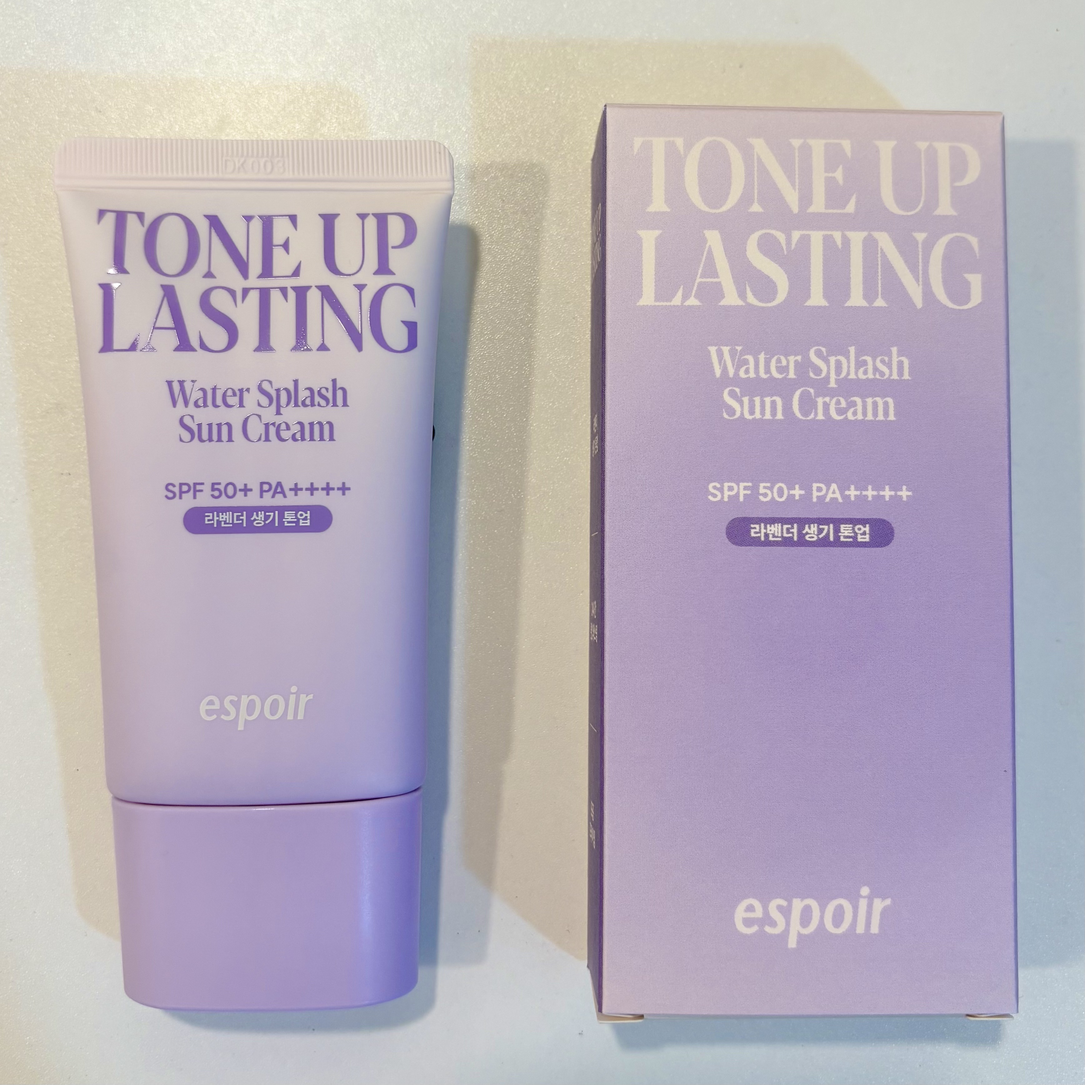 ウォータースプラッシュサンクリーム トーンアップラスティング/espoir/日焼け止めクリームを使ったクチコミ（2枚目）