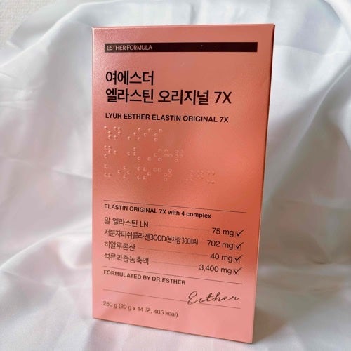 ヨエスターエラスチンオリジナル7X/ESTHER FORMULA/美容サプリメントを使ったクチコミ(1枚目)