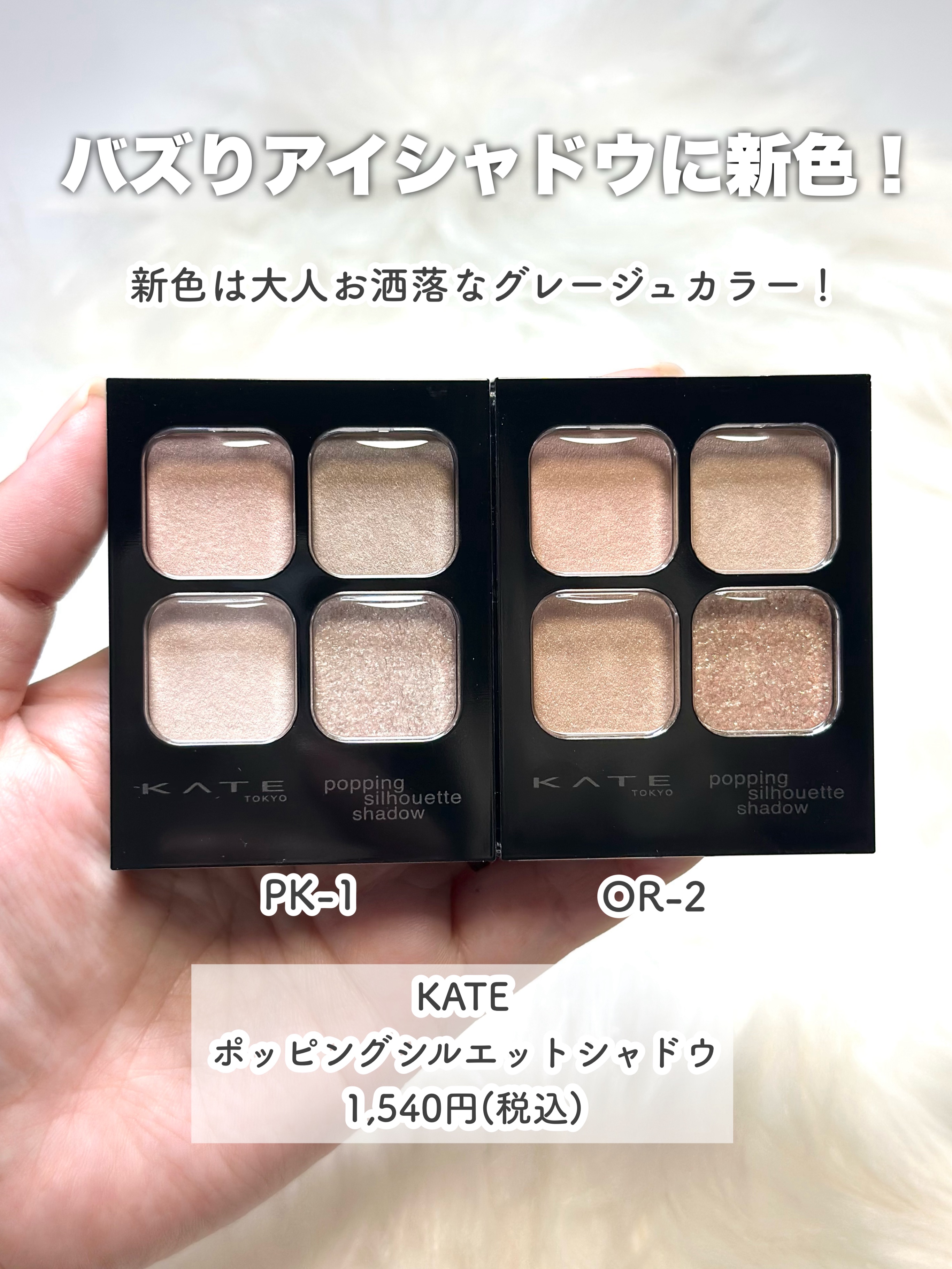 ケイト ポッピングシルエットシャドウ/KATE/アイシャドウパレットを使ったクチコミ（2枚目）