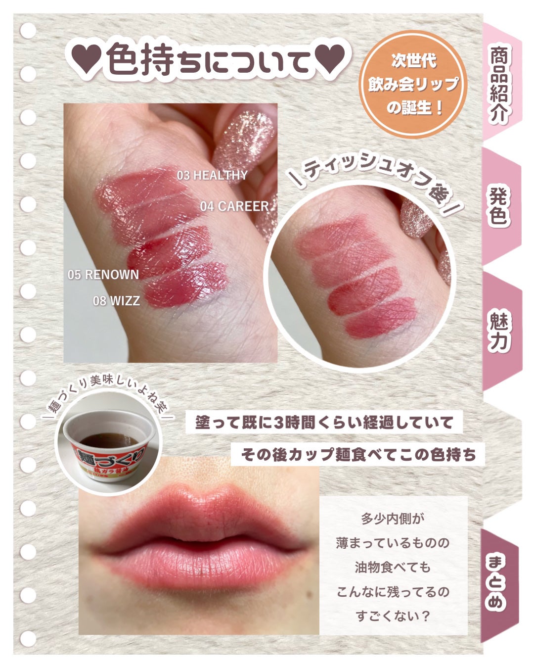 THIN GLOW TINT/BRAYE/口紅を使ったクチコミ(5枚目)