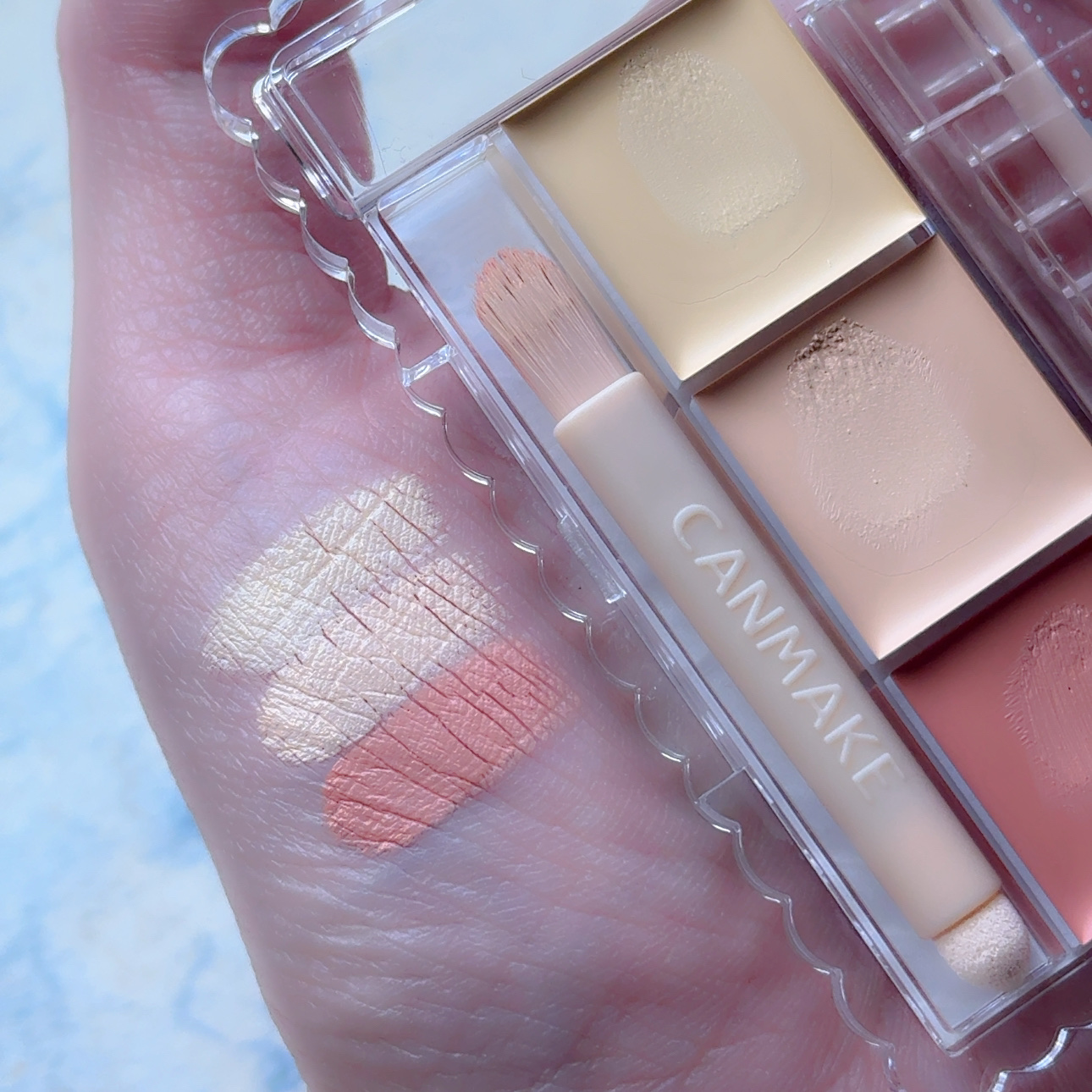 カラーミキシングコンシーラー/キャンメイク/パレットコンシーラーを使ったクチコミ（3枚目）