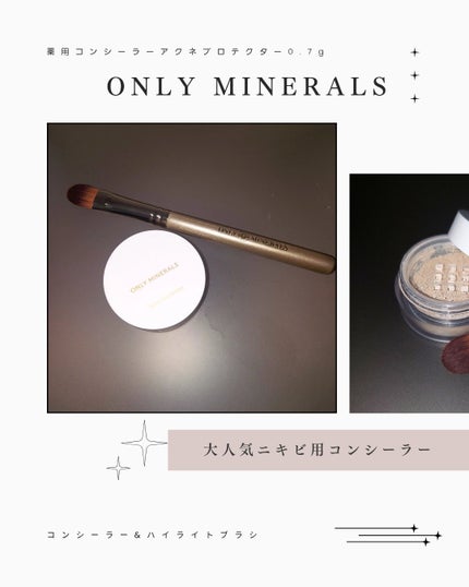 薬用コンシーラー アクネプロテクター/ONLY MINERALS/パウダーコンシーラーを使ったクチコミ(2枚目)