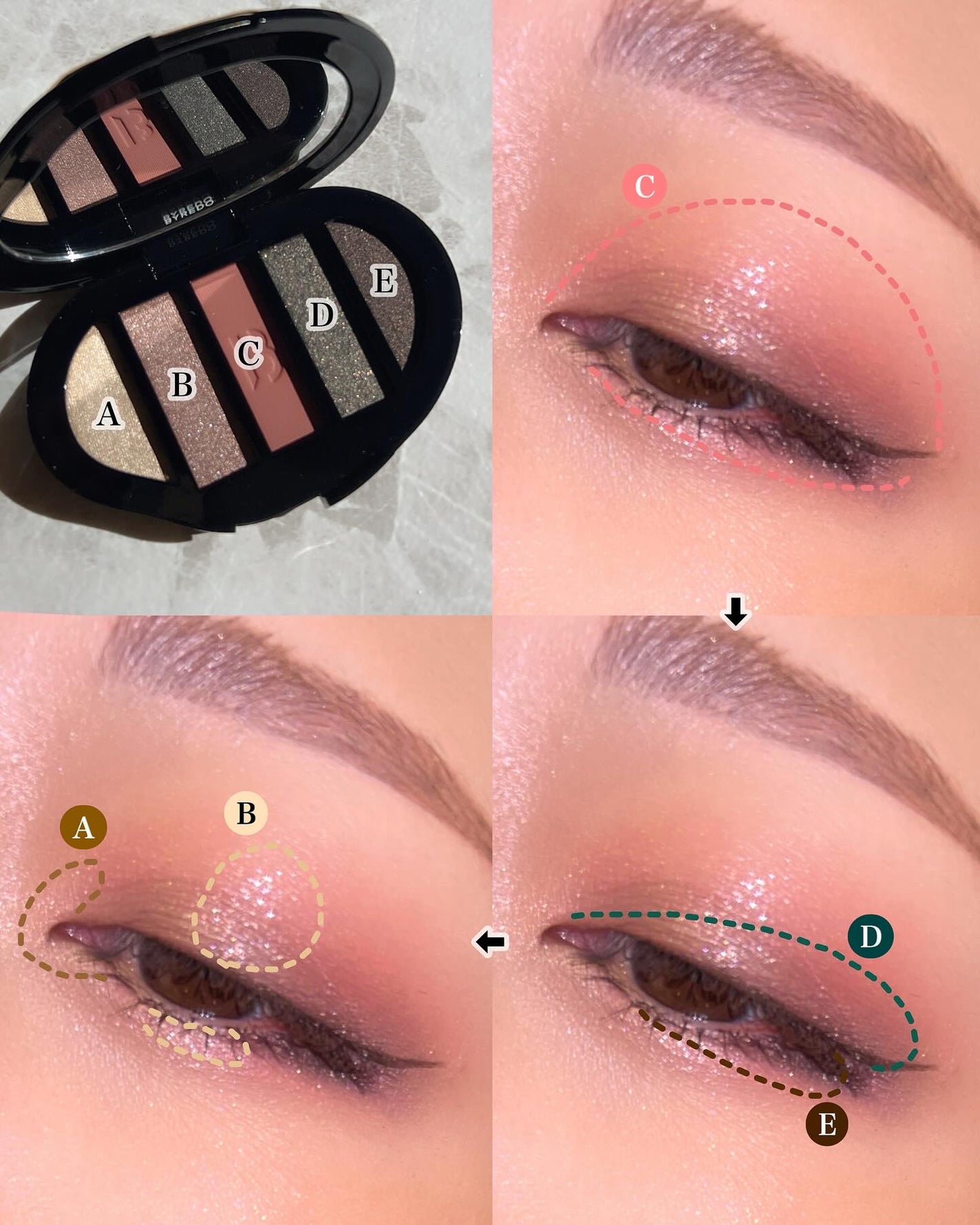 Eina on LIPS 「.#えいな毎日メイクBYREDOの#アイシャドウ5カラーズ週間..」(7枚目)