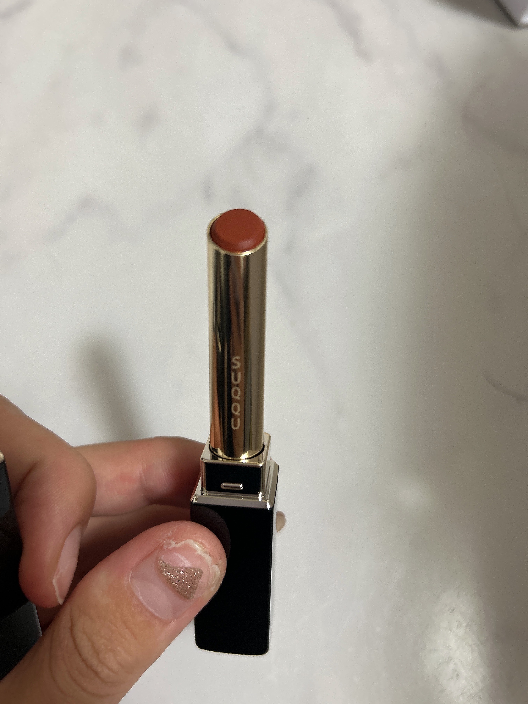 SUQQU ベルベット フィット リップスティック 07 余感 -YOKAN/SUQQU/口紅を使ったクチコミ（3枚目）