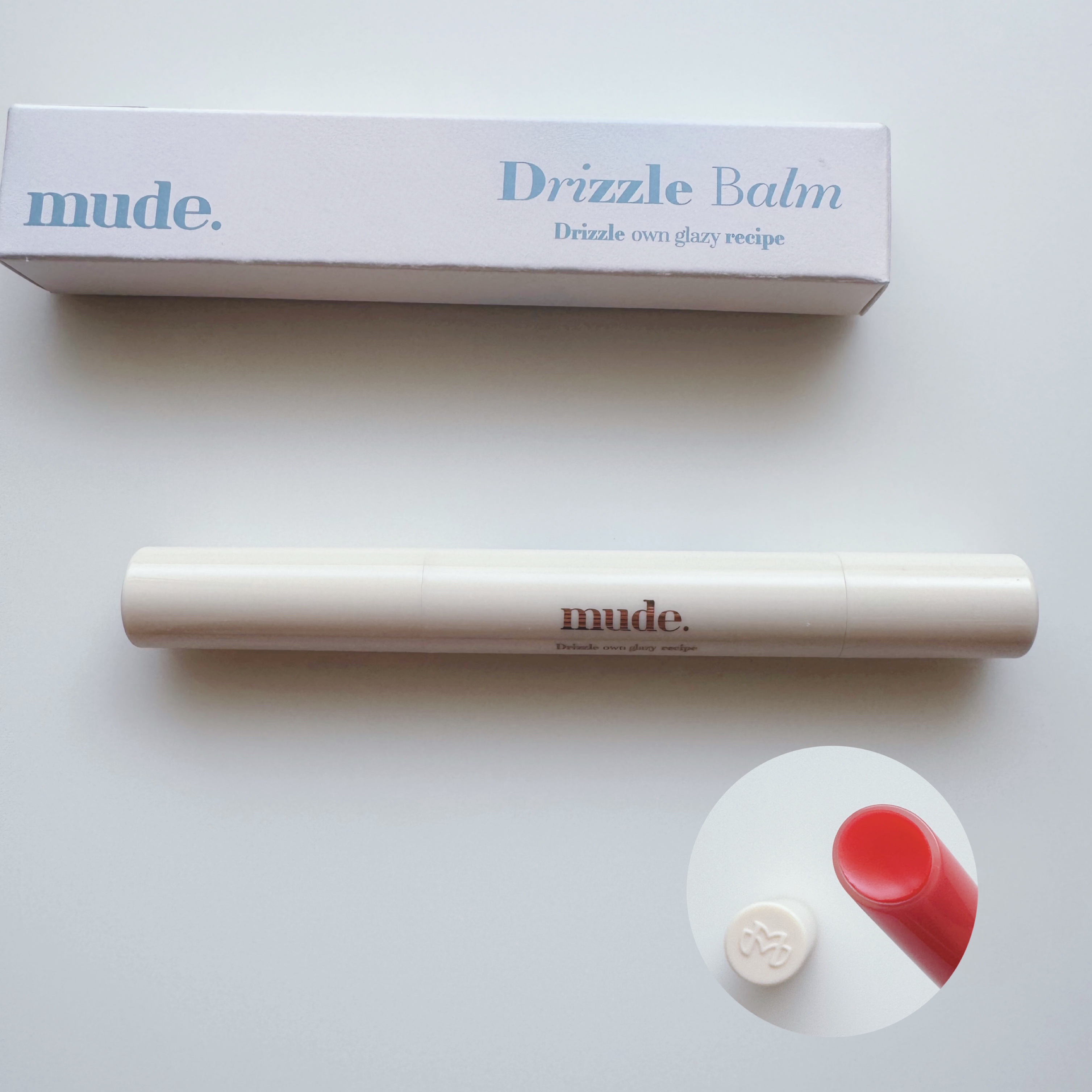 ドリズルバーム #07 アップルシュー/mude./口紅を使ったクチコミ（1枚目）