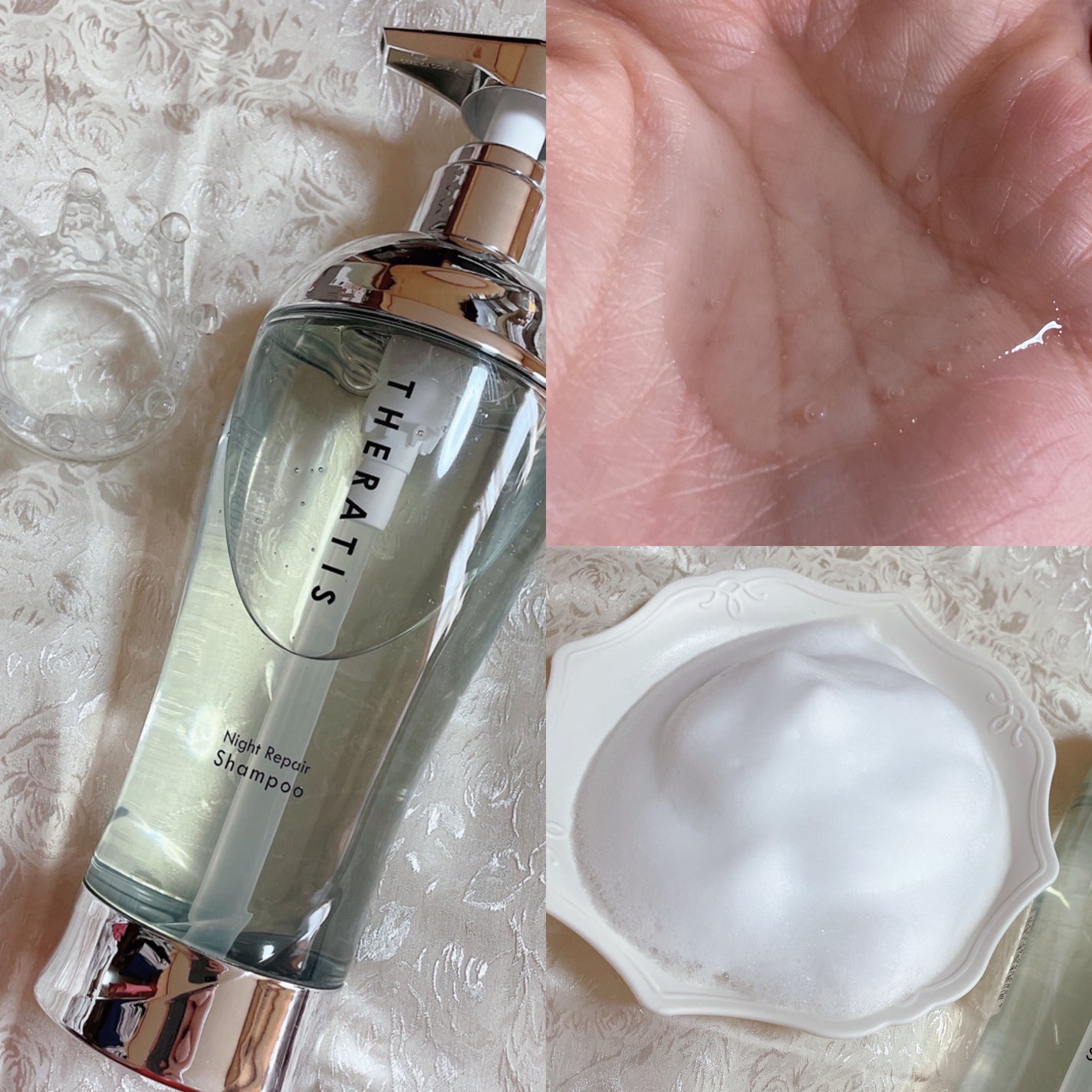ナイトリペア シャンプー/ヘアトリートメント/THERATIS/シャンプー・コンディショナーを使ったクチコミ(2枚目)