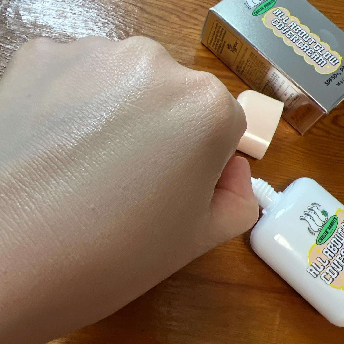 オールアバウトグロウトーンアップクリーム/CHASIN'RABBITS/化粧下地を使ったクチコミ(3枚目)