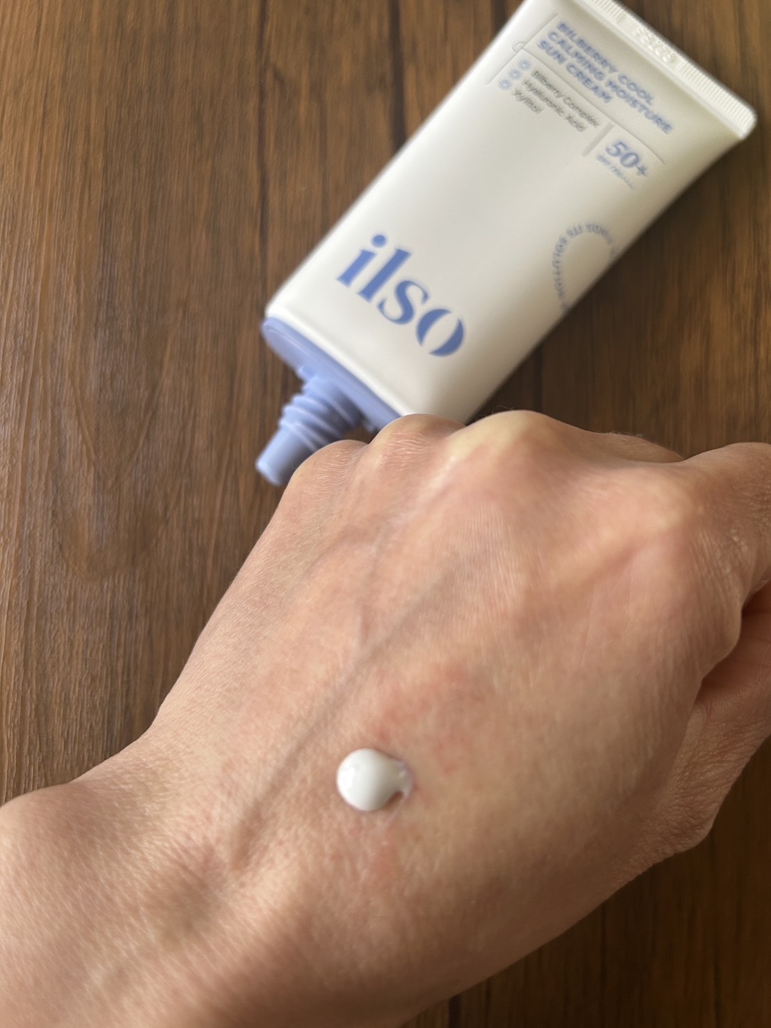 ビルベリークールカーミング水分日焼け止め/ilso/日焼け止めクリームを使ったクチコミ（3枚目）